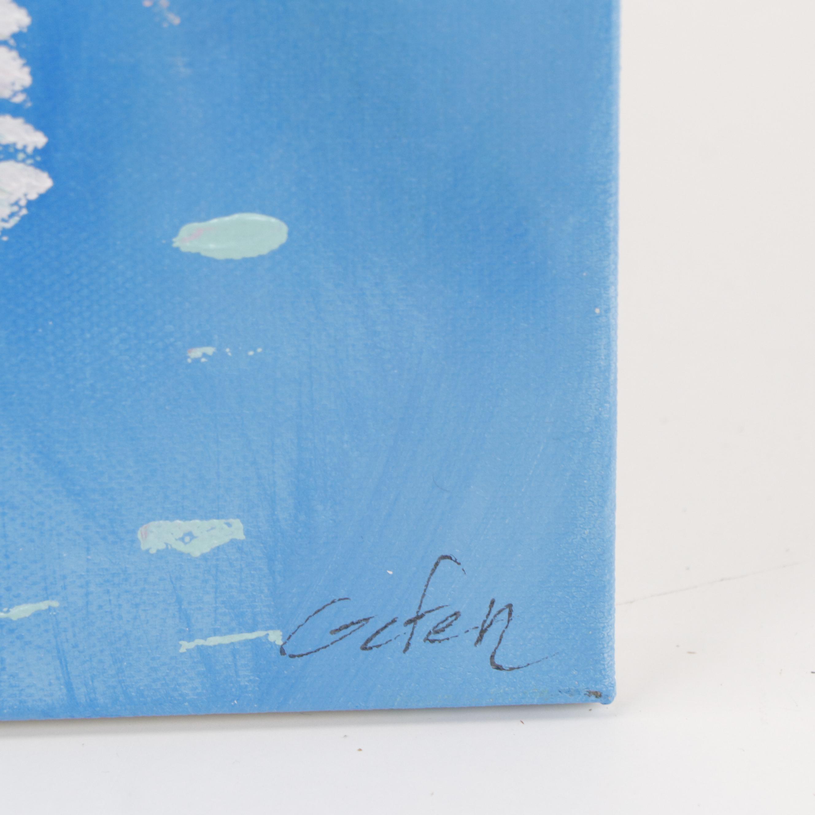 Saul Gefen Abstract Acrylic Painting, 2023