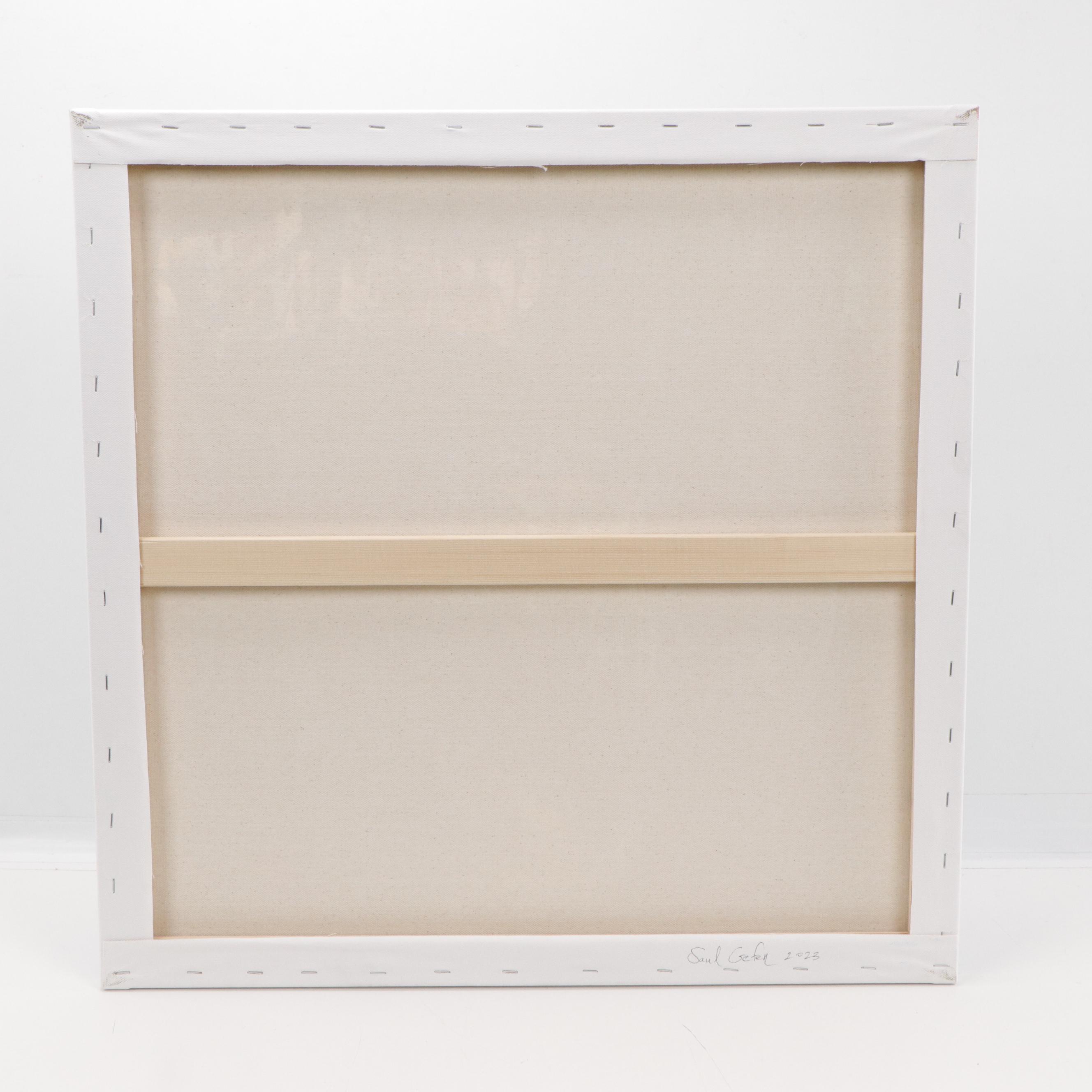 Saul Gefen Abstract Acrylic Painting, 2023