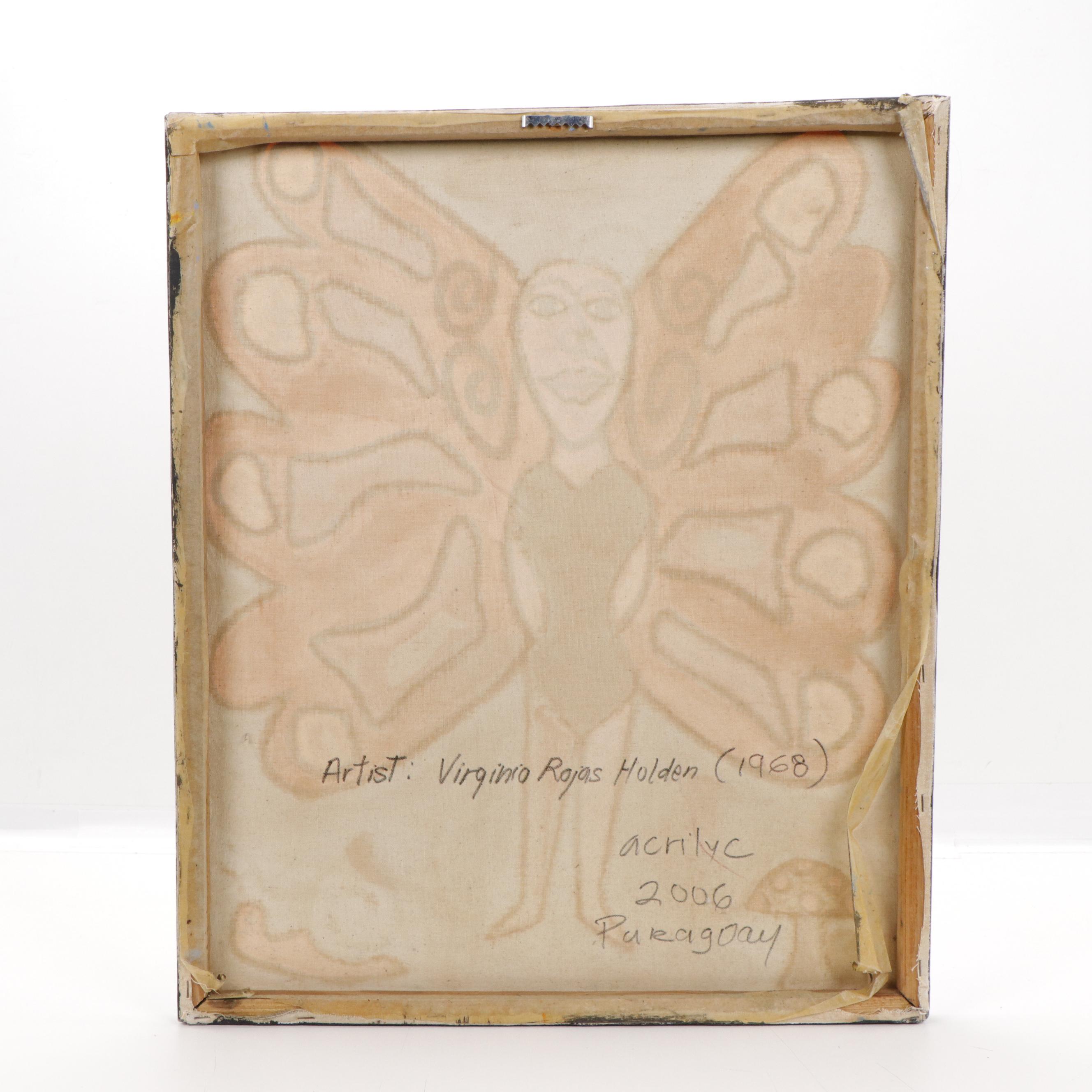 Virginia Rojas Holden Figurative Acrylic Painting, 2006