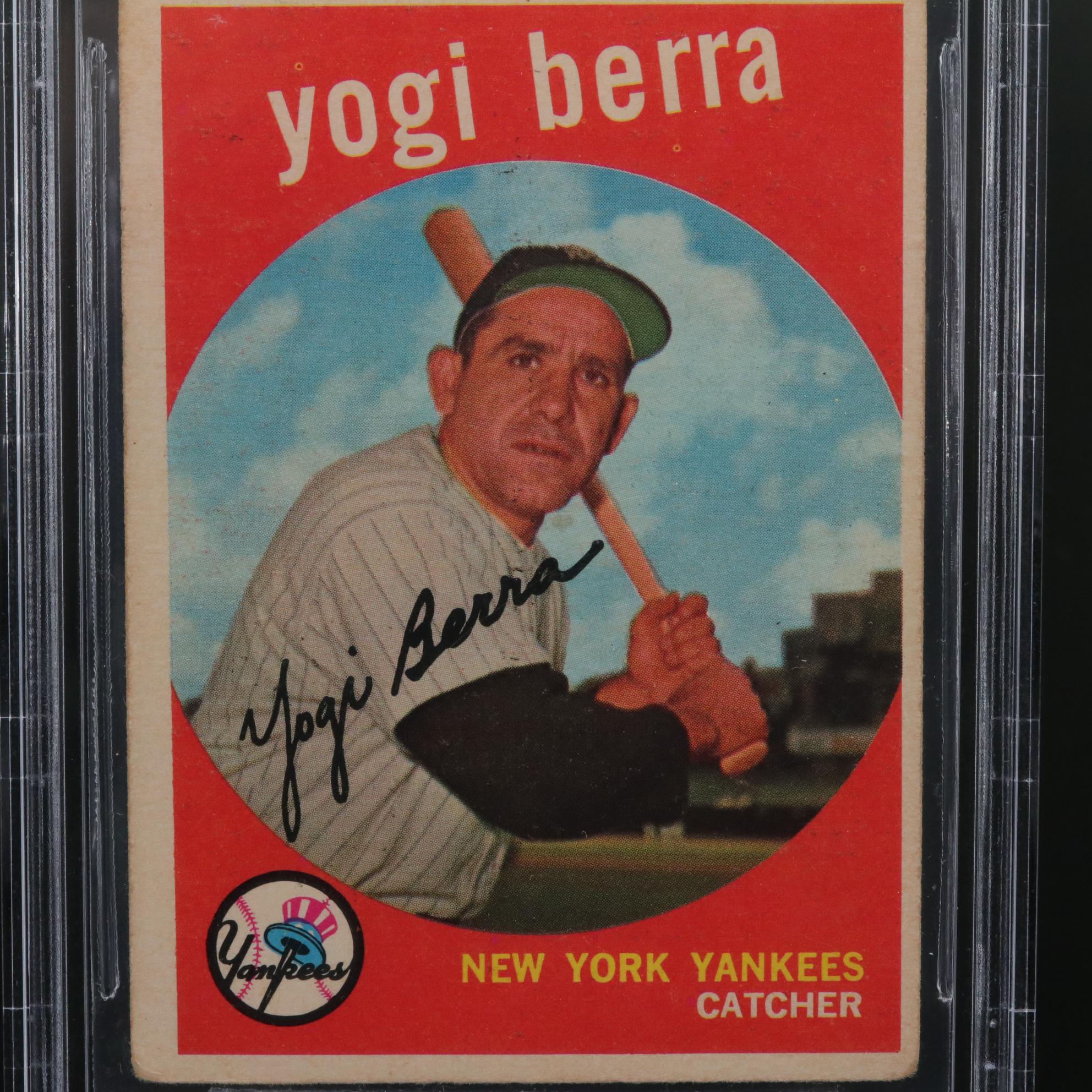 1959 Topps Yogi Berra Graded BVG 3.5