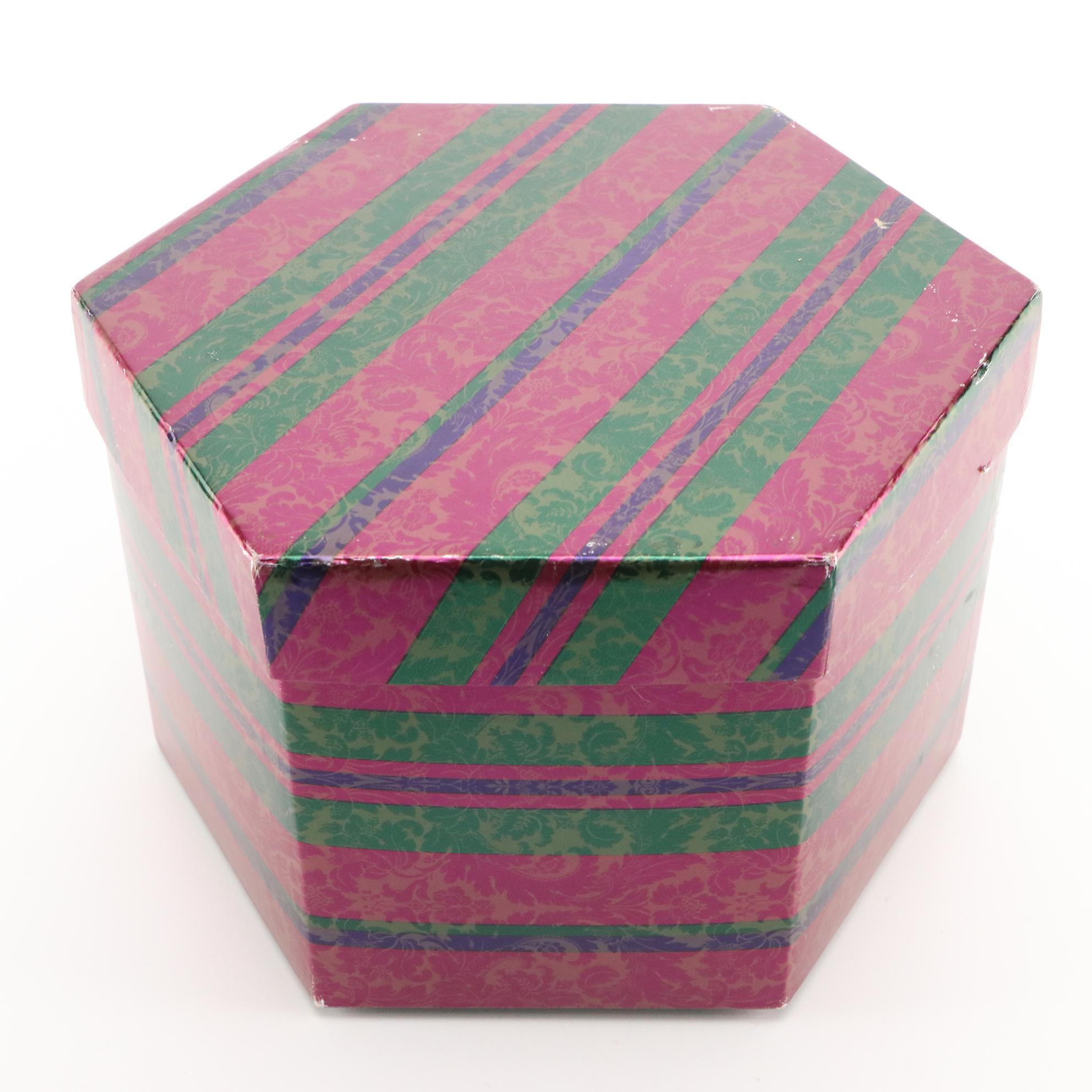 Fur Felt Veiled Hat from Shillito's and Other Wool Felt Feather Cloche with Box