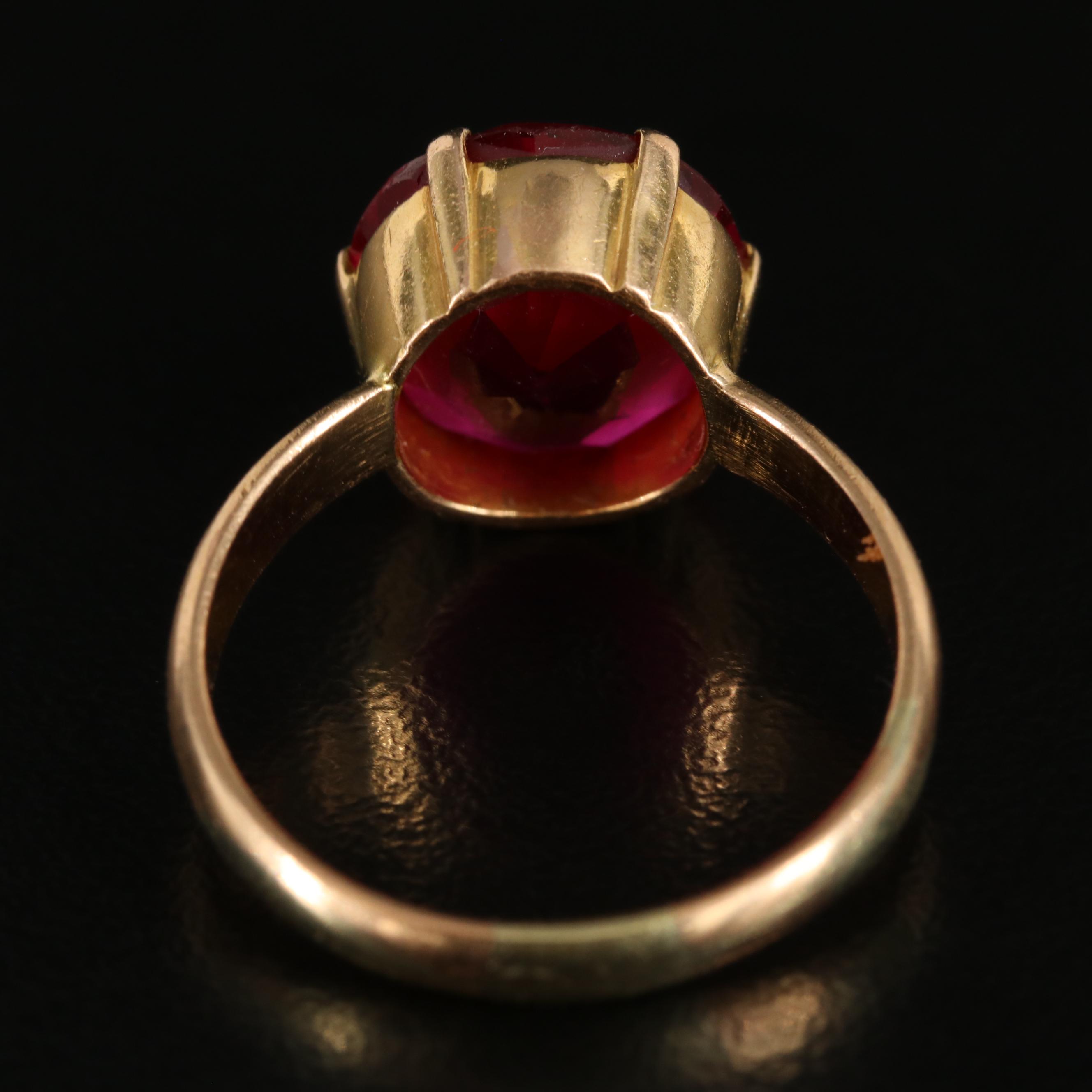 Vintage 18K Ruby Ring