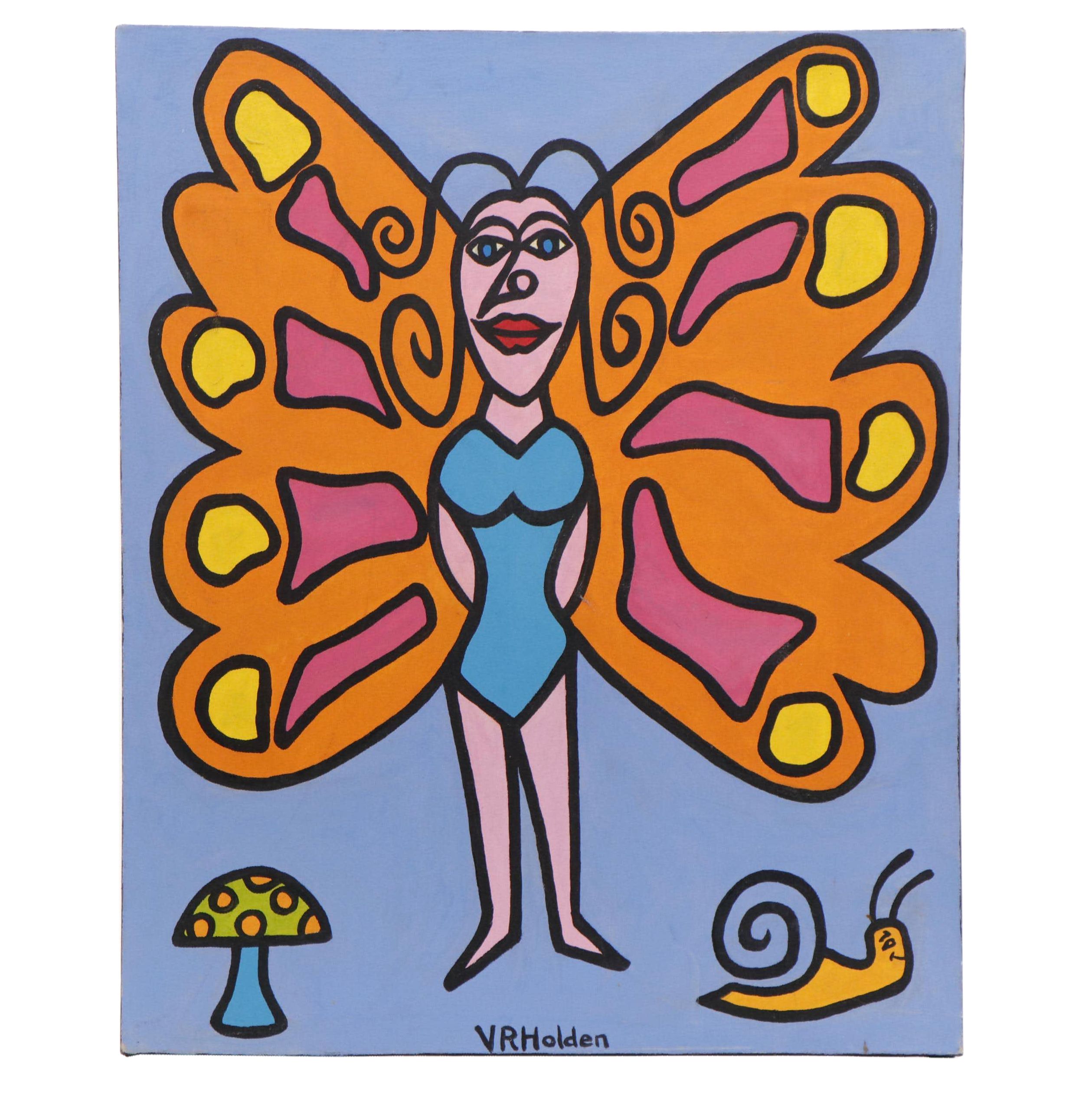 Virginia Rojas Holden Figurative Acrylic Painting, 2006