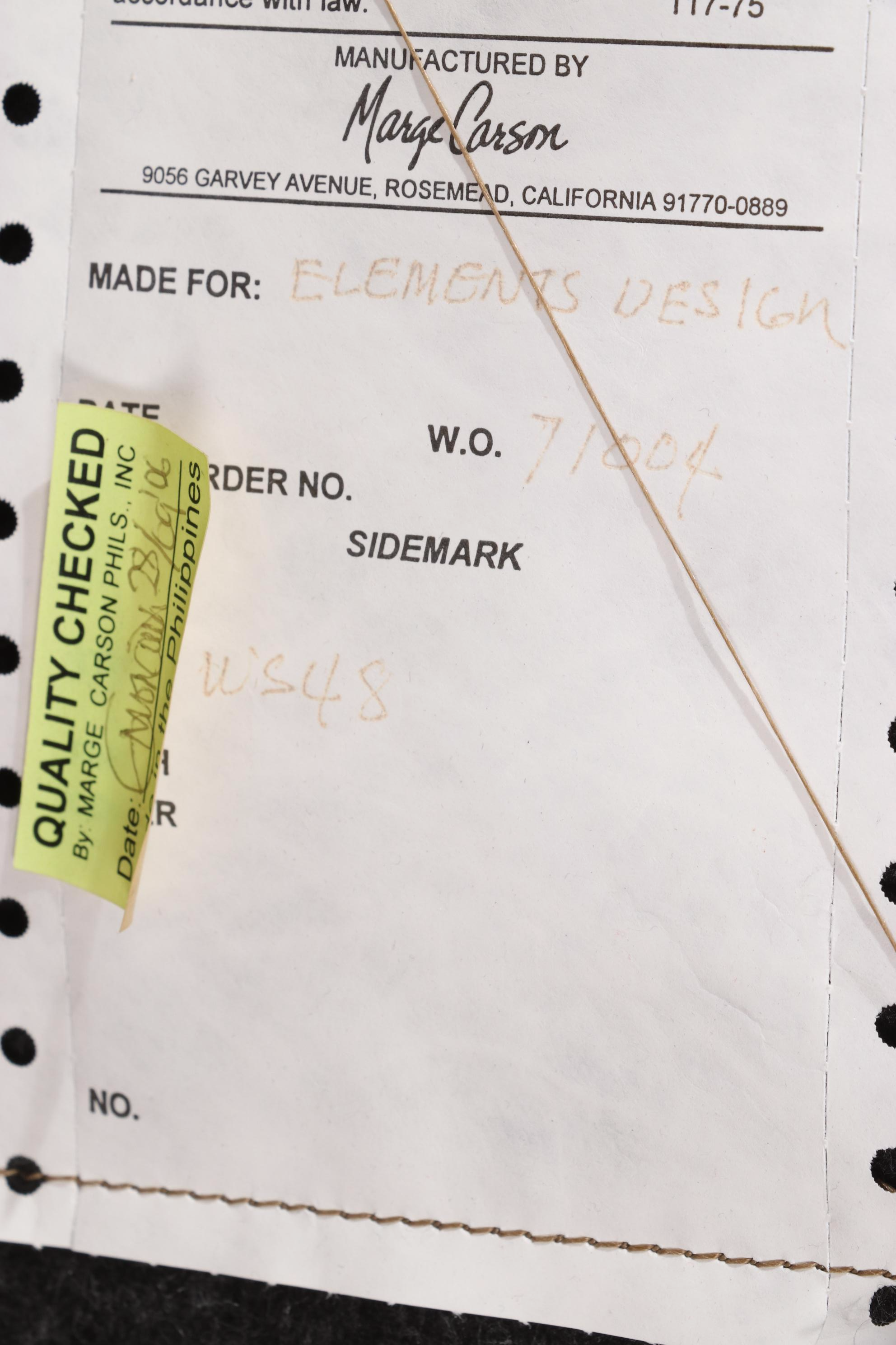 Pair of Marge Carson William & Mary Style Turned Wood and Leather Ottomans