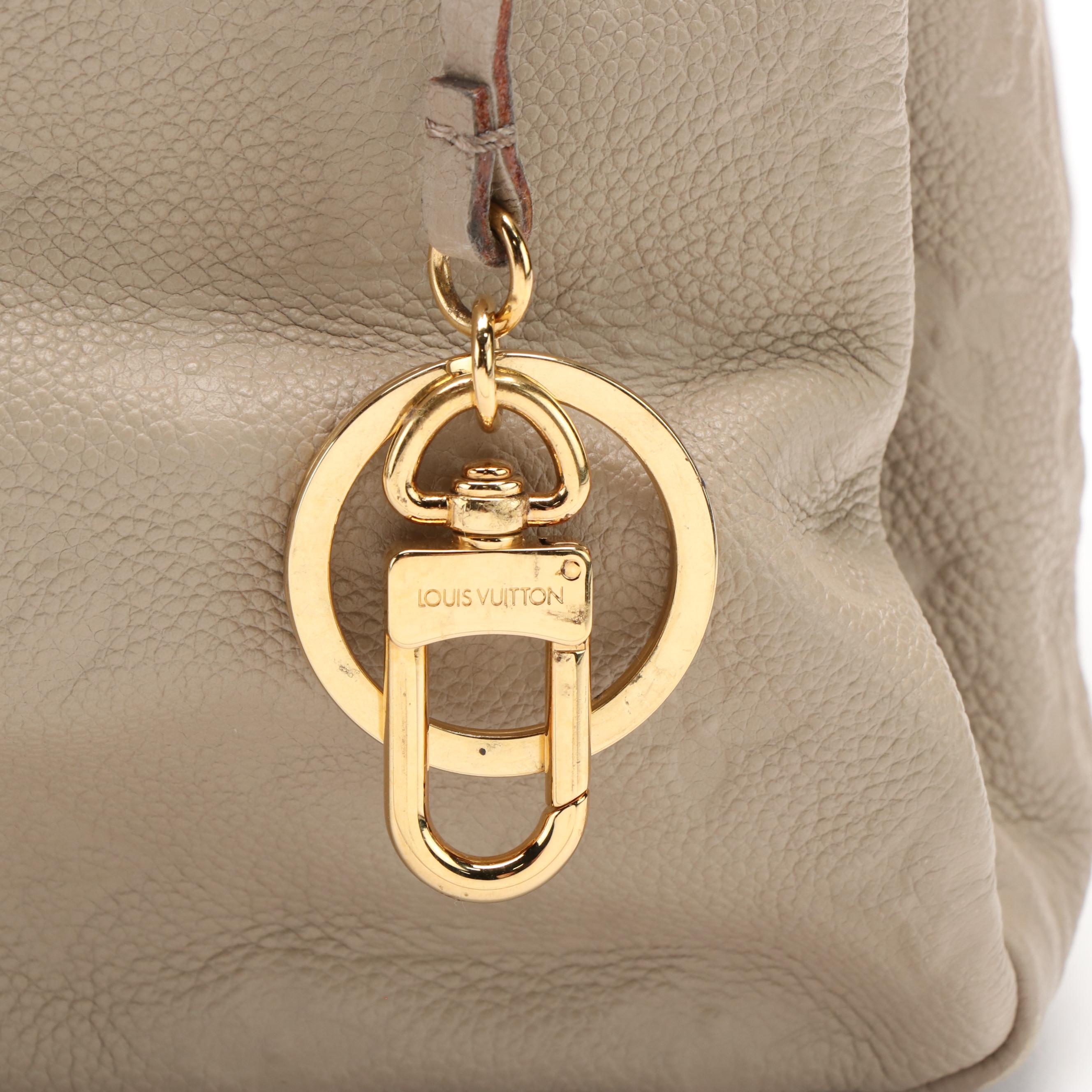 Louis Vuitton Artsy Shoulder Bag in Beige Monogram Empreinte Leather