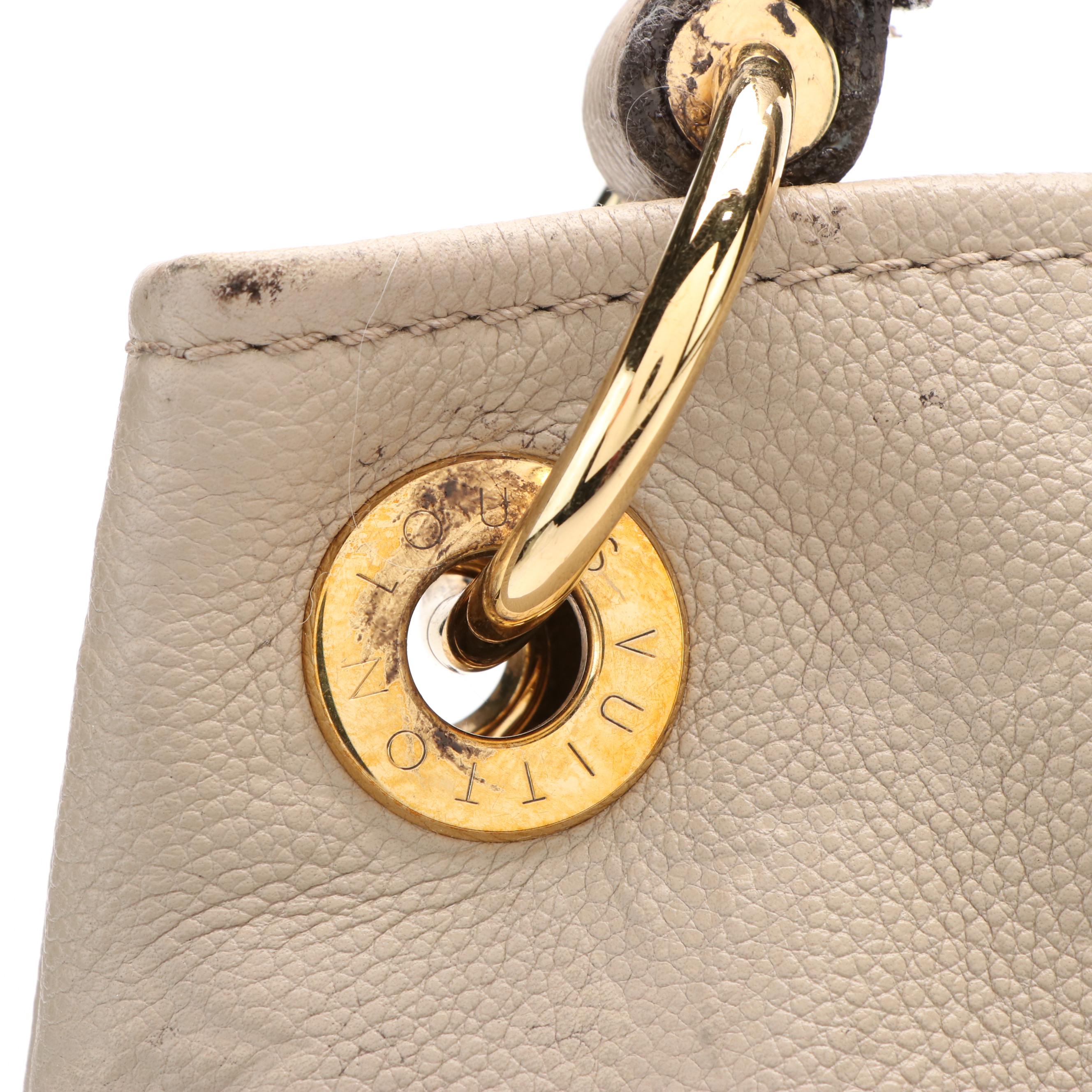 Louis Vuitton Artsy Shoulder Bag in Beige Monogram Empreinte Leather