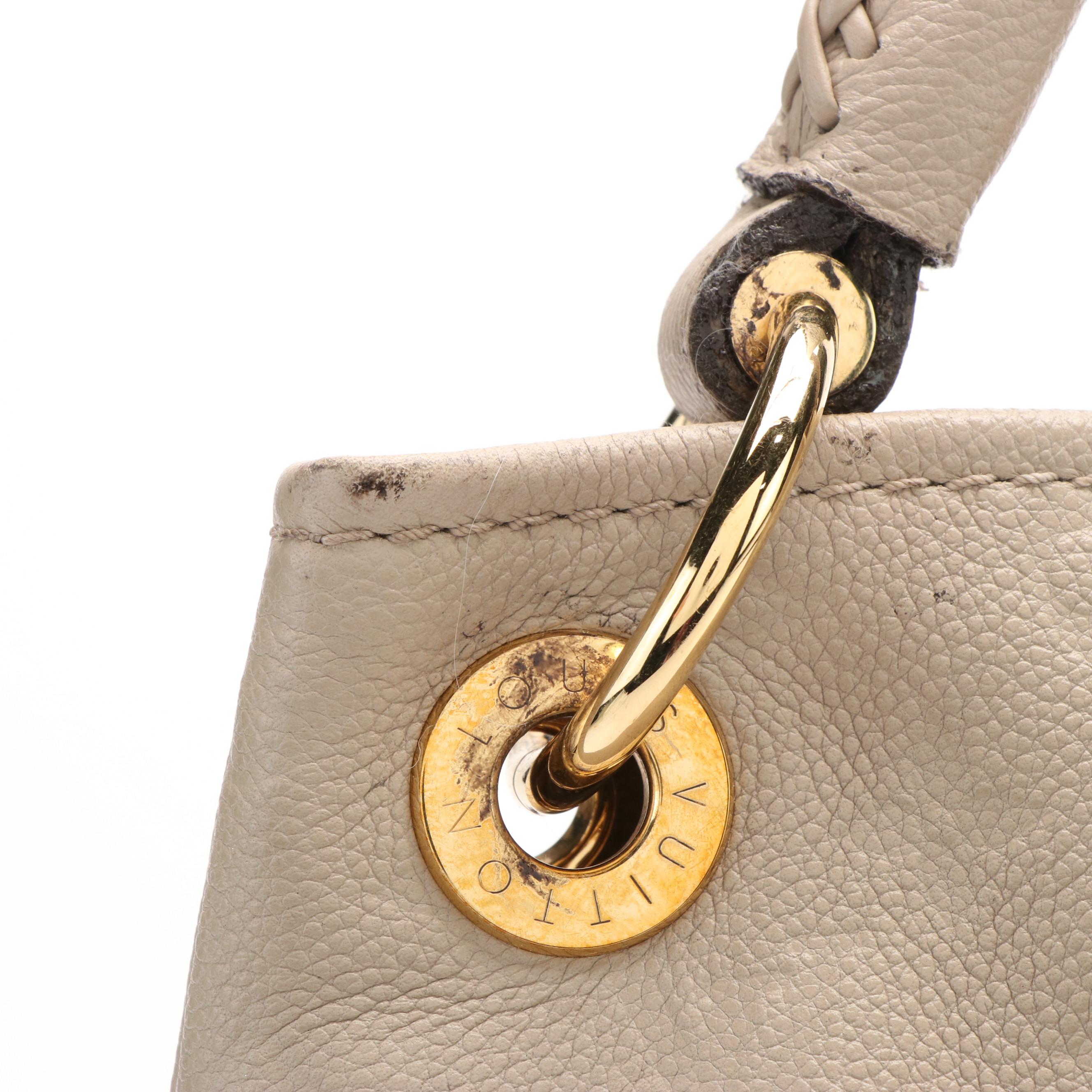Louis Vuitton Artsy Shoulder Bag in Beige Monogram Empreinte Leather
