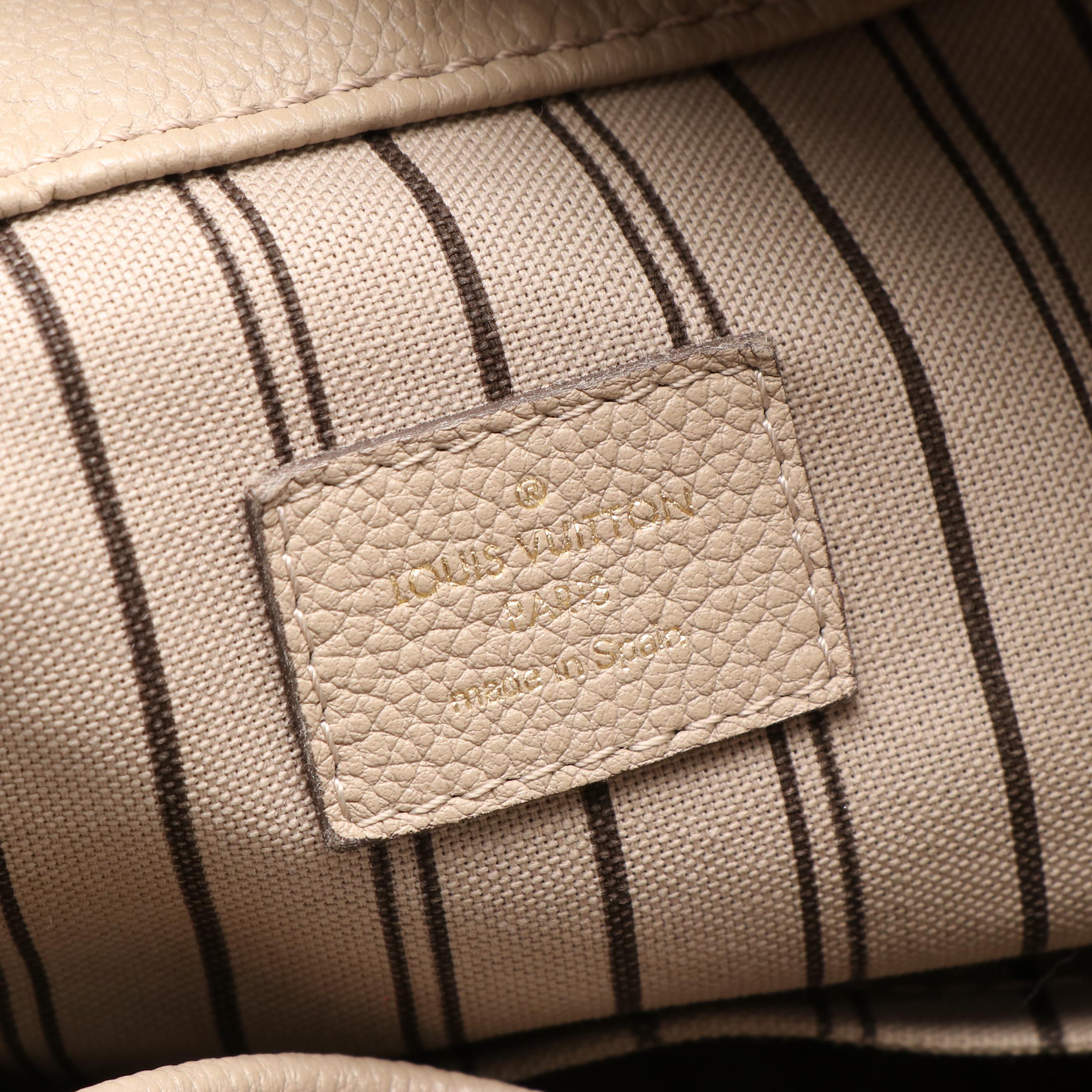 Louis Vuitton Artsy Shoulder Bag in Beige Monogram Empreinte Leather