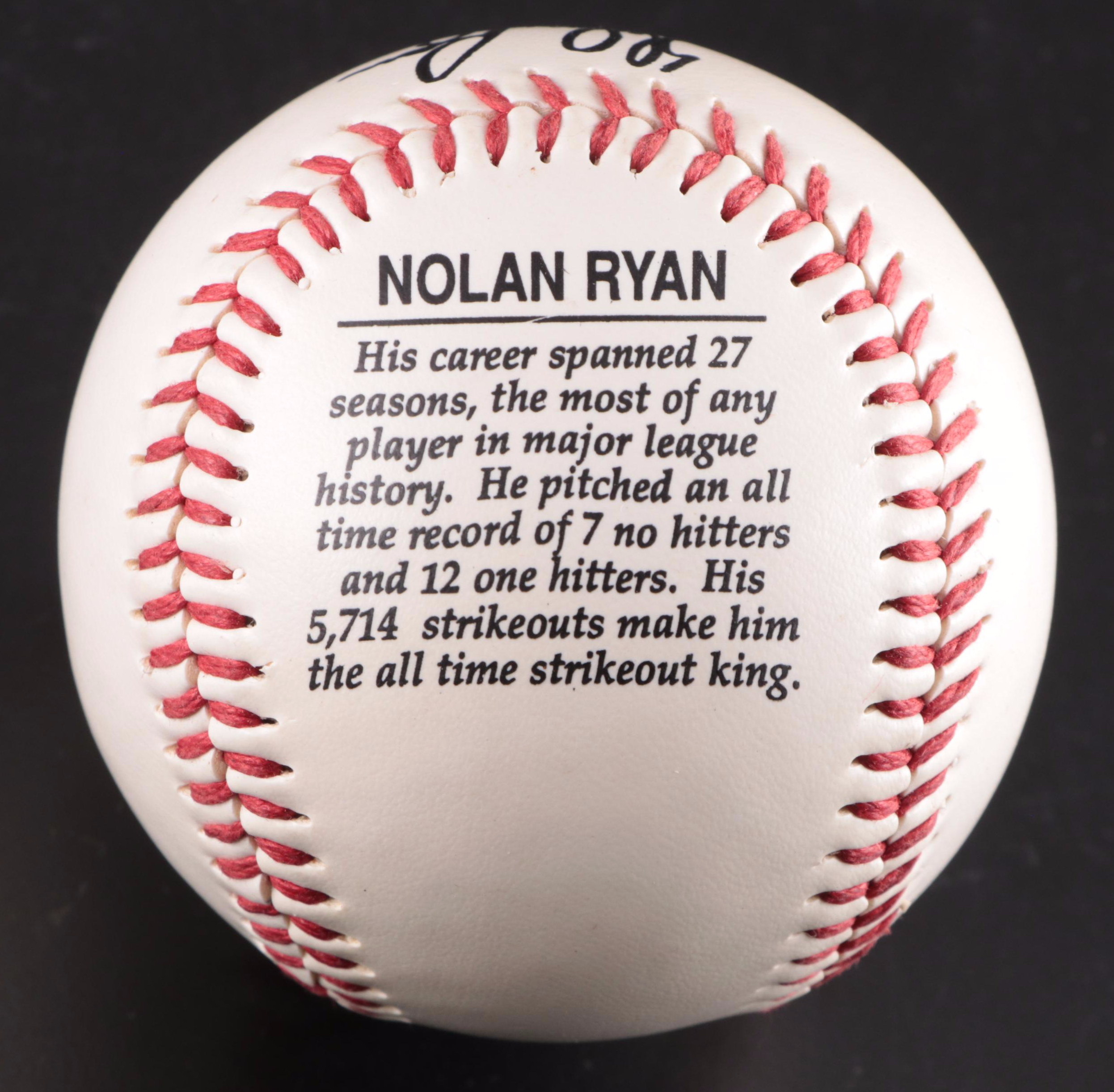 Rawlings Offical All-Star Game Baseballs with Nolan Ryan Fotoball and More