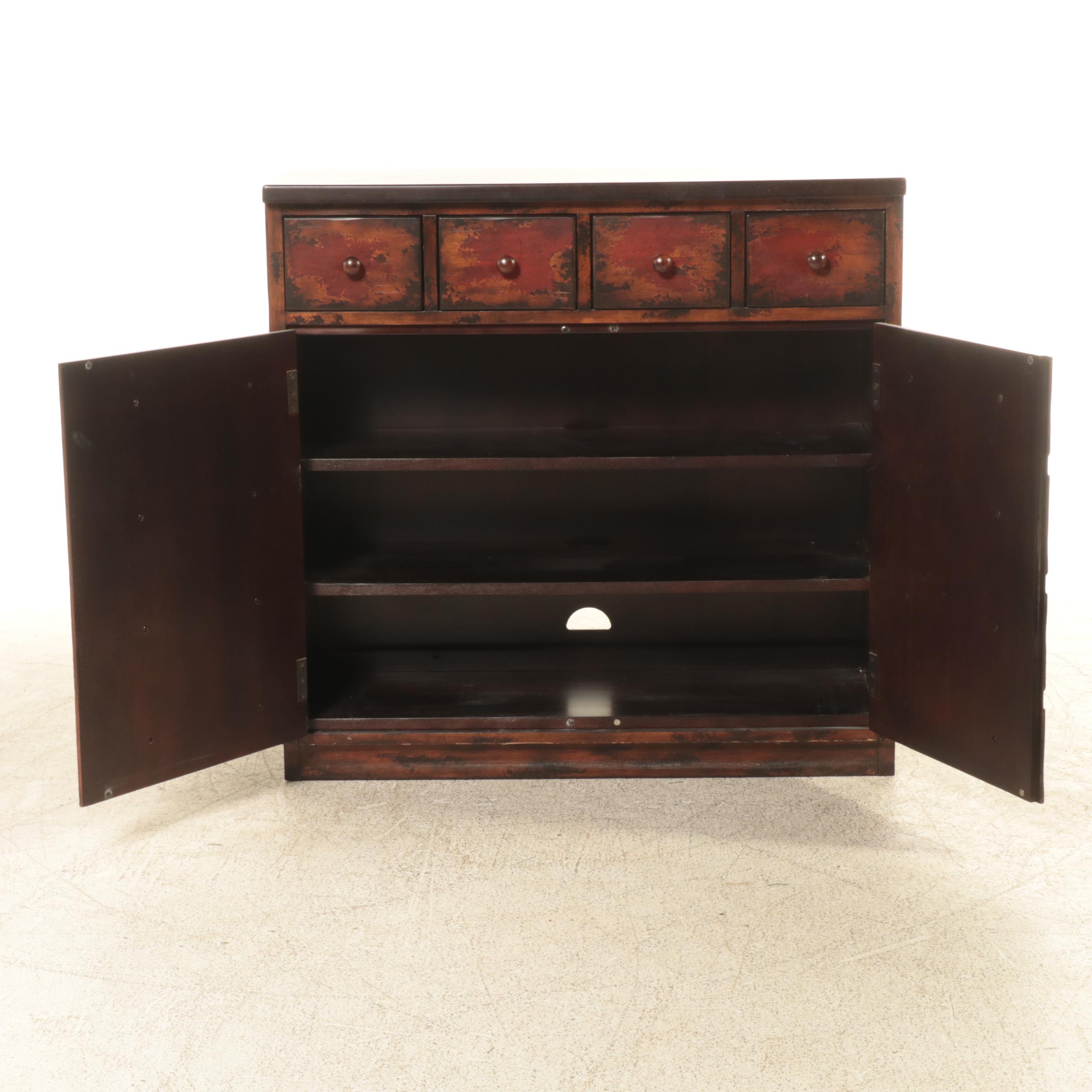 Pottery Barn "Andover" Four-Drawer Apothecary Style Side Cabinet