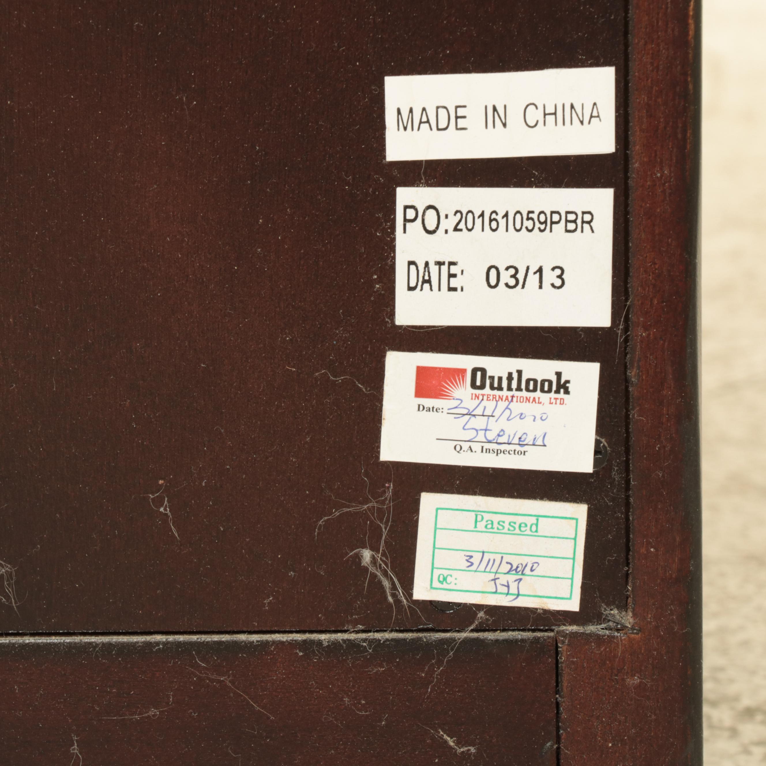 Pottery Barn "Andover" Four-Drawer Apothecary Style Side Cabinet