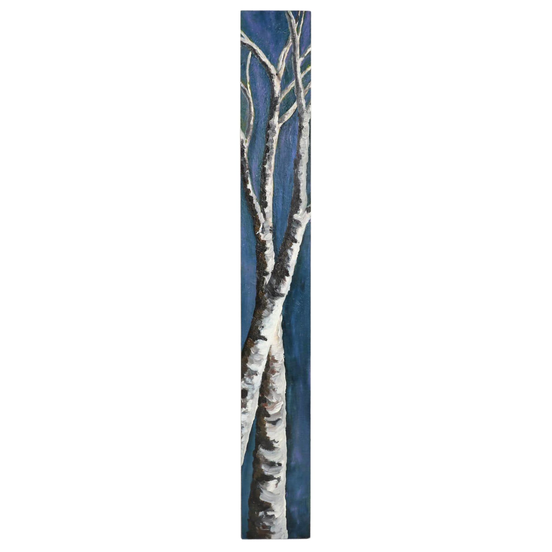 Acrylic Painting of Birch Branches