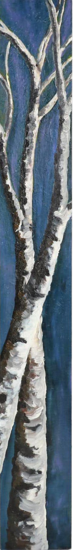 Acrylic Painting of Birch Branches