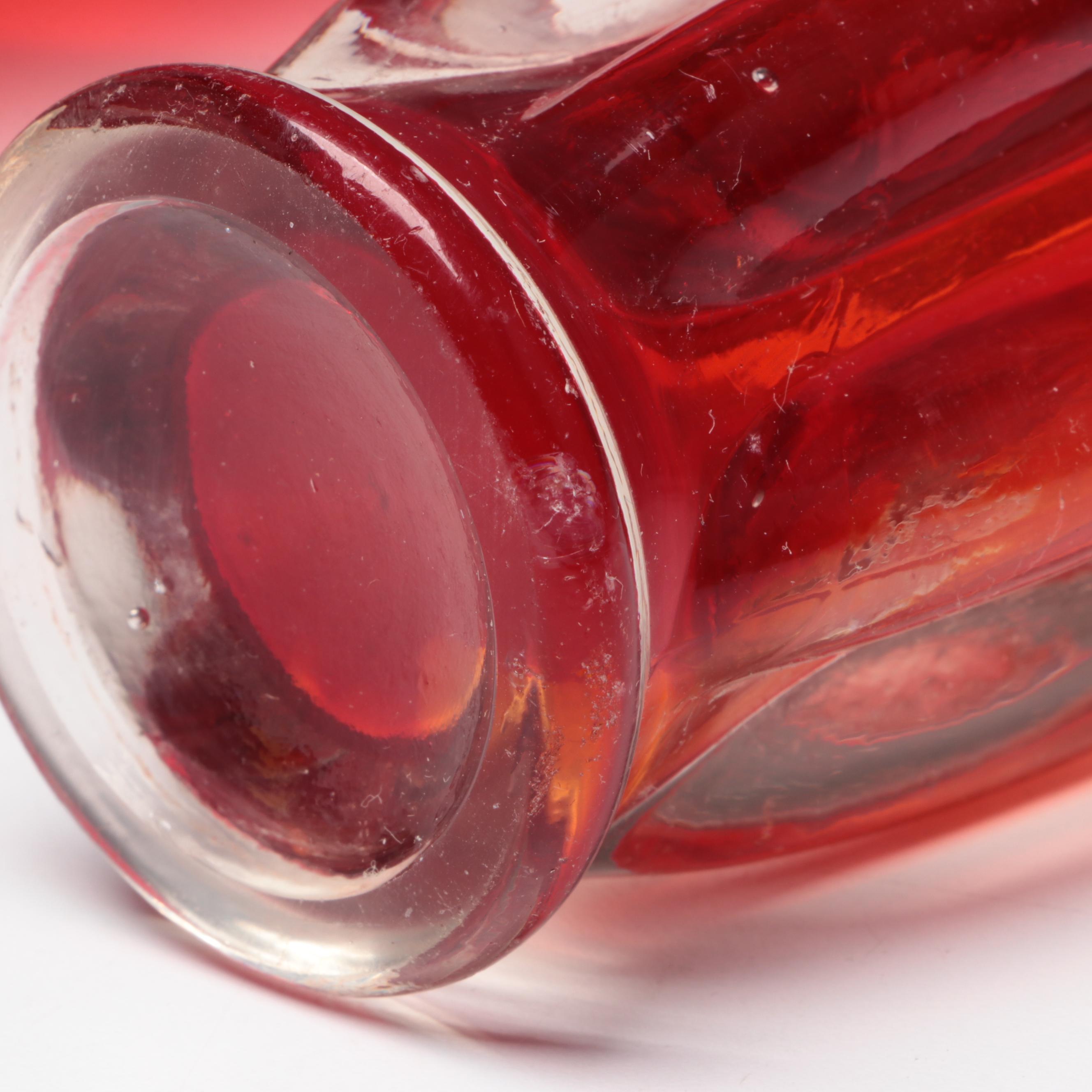 Brinn's, Fenton with Other Amberina Glass Vases, Bowl, Candy Dish and More