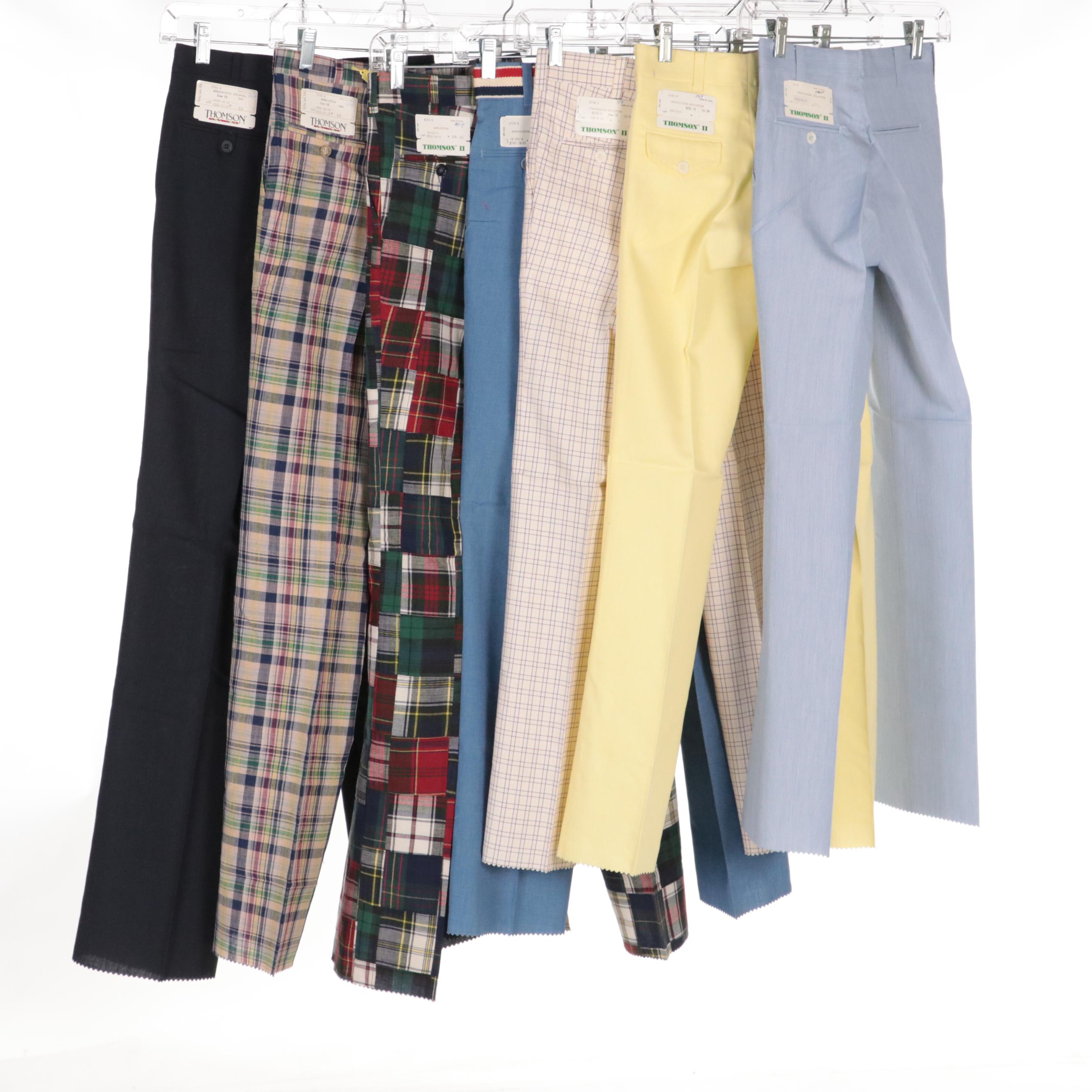 Men's Thomson Plaid and Solid Pants, With Tags