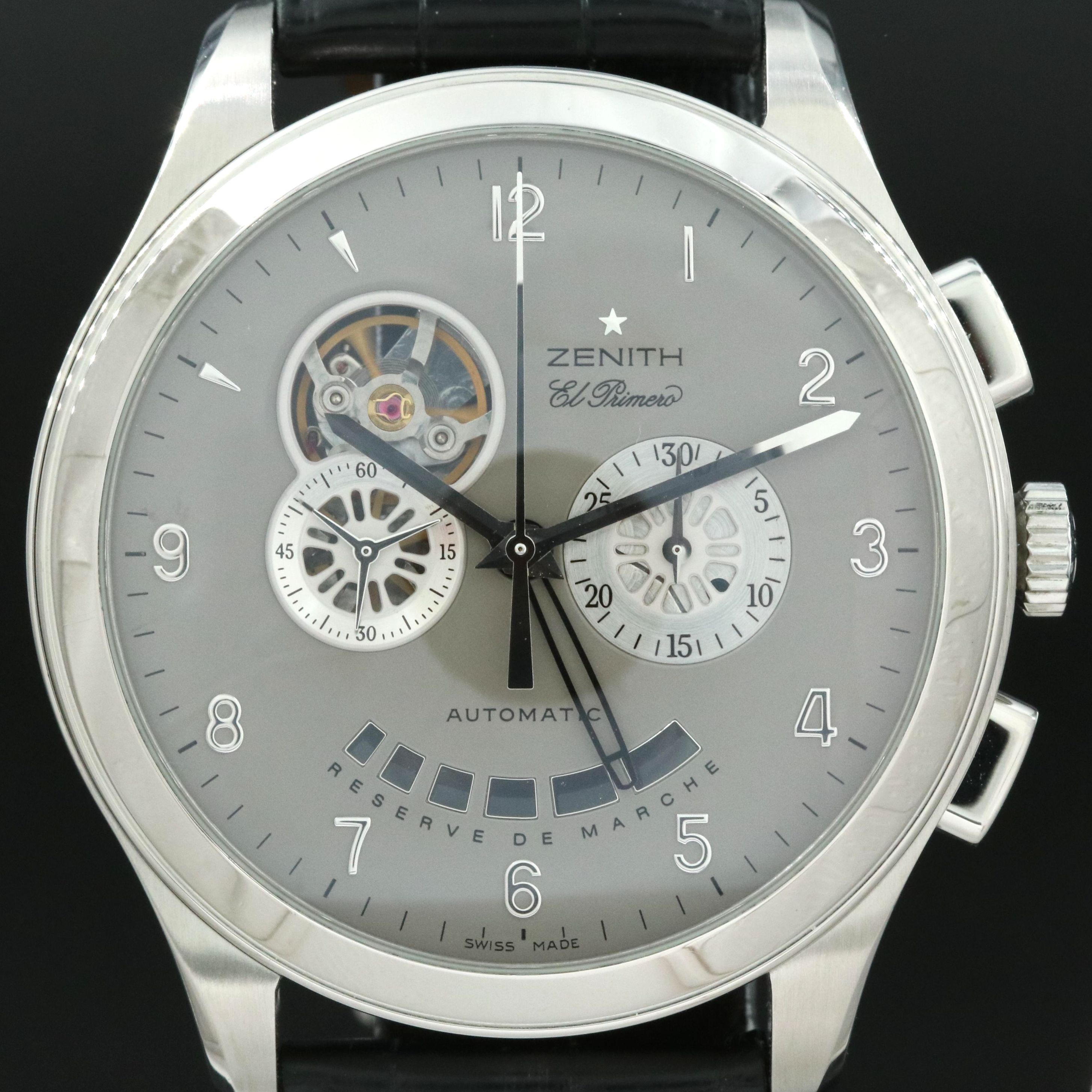 Zenith El Primero Grand Class Open Balance, Power Reserve Steel 44MM Watch