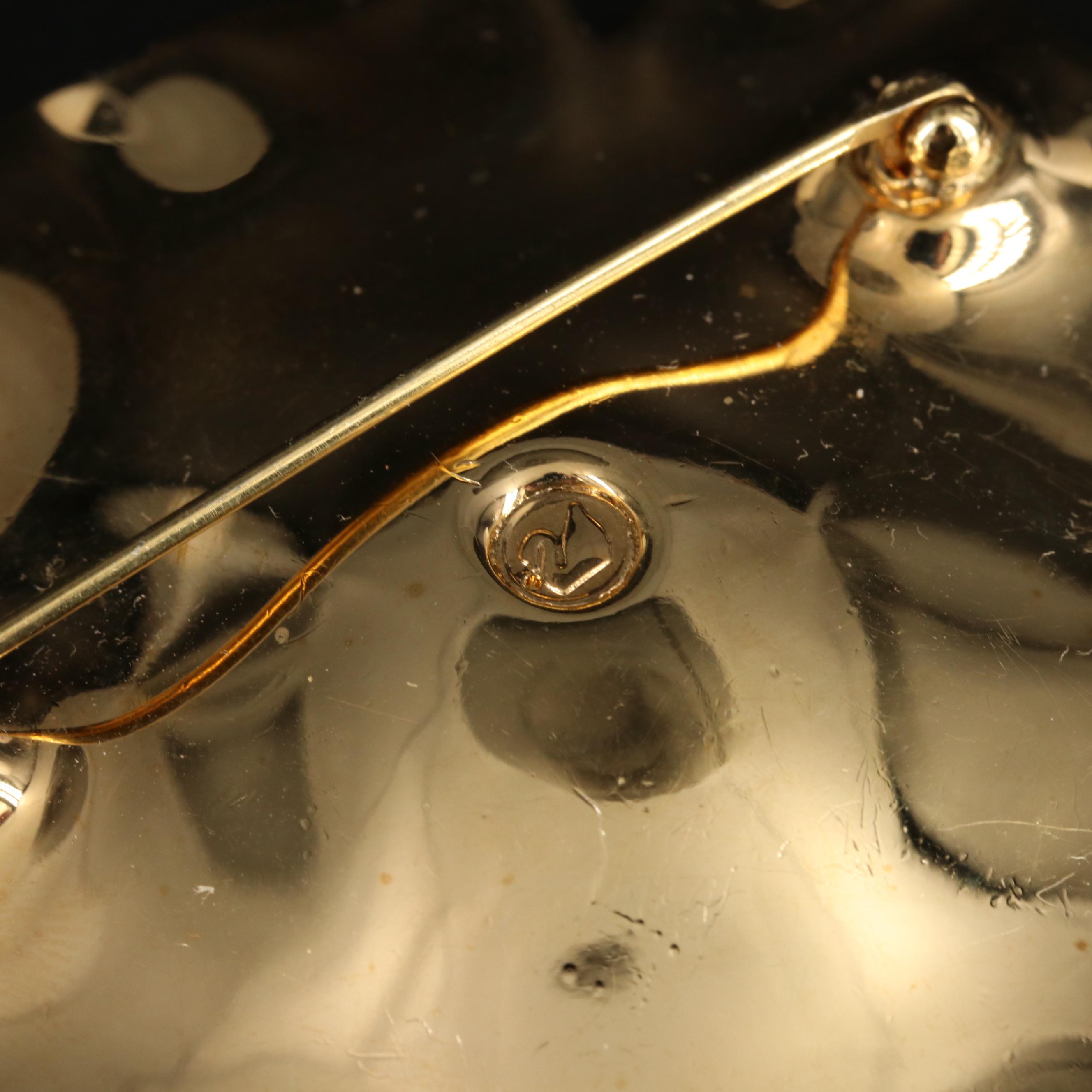 Swarovski Crystal Rhinestone Flower Pin and a Faux Coral Necklace