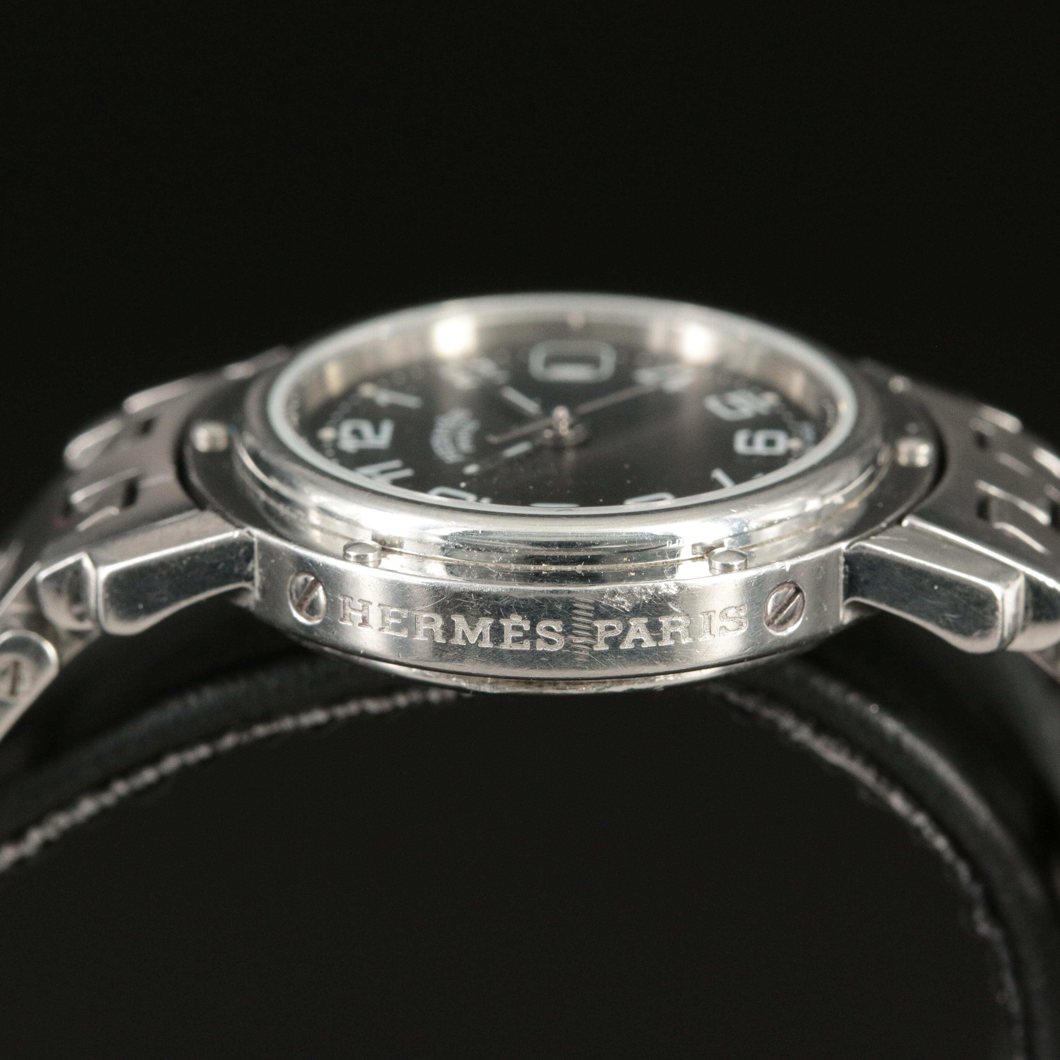 Hermès Clipper Stainless Steel with Date Watch