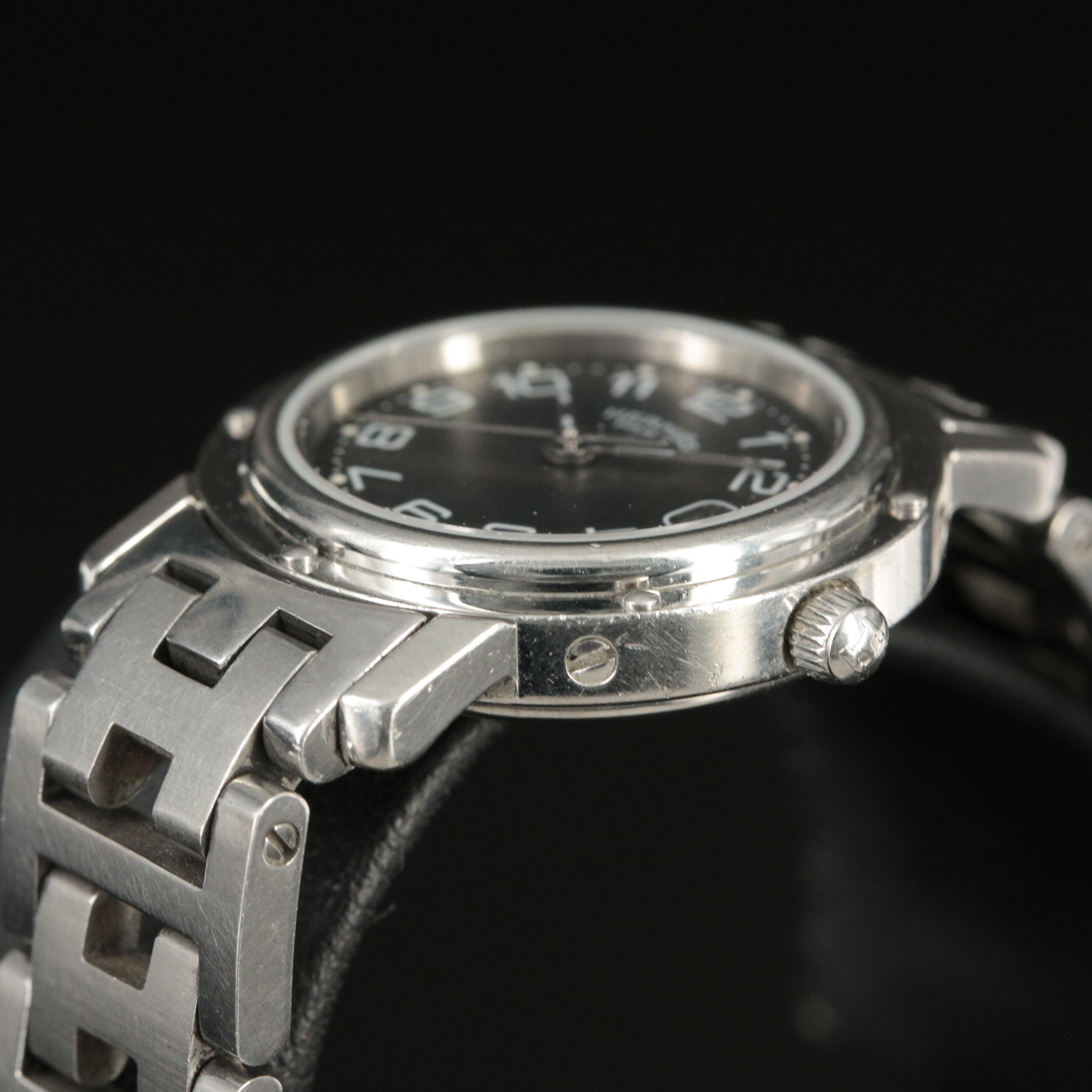 Hermès Clipper Stainless Steel with Date Watch