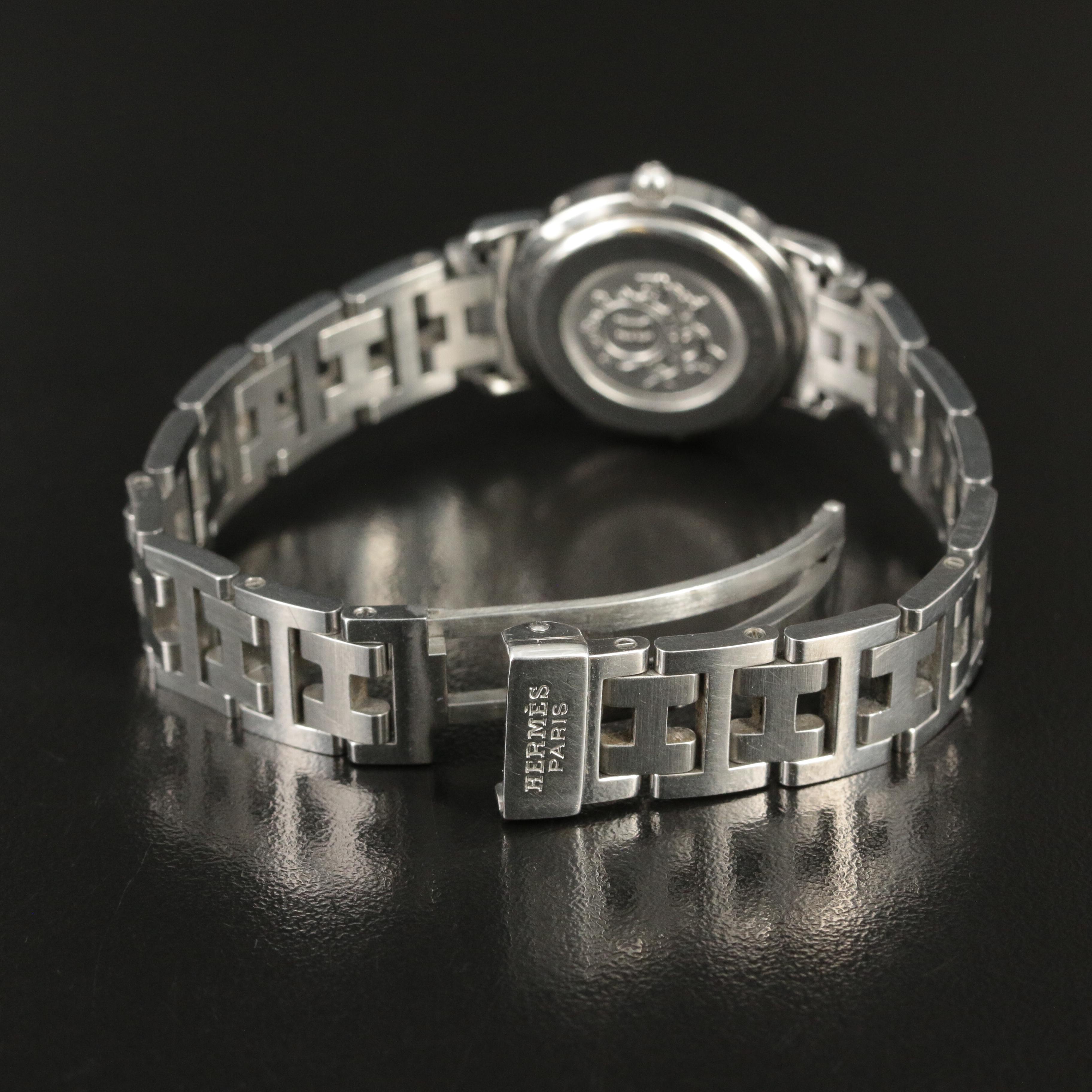 Hermès Clipper Stainless Steel with Date Watch