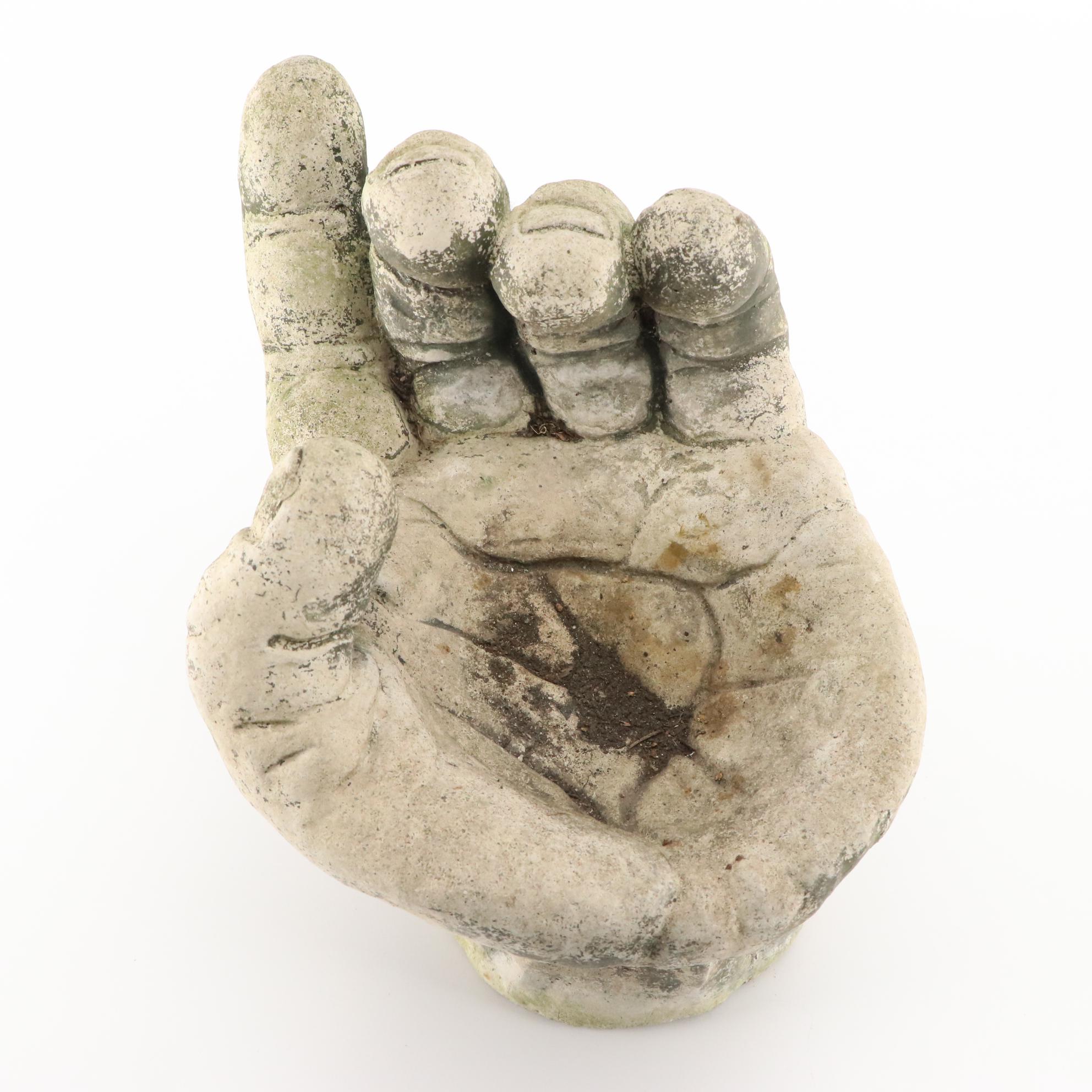 Campania International Concrete Sculpture of Hand