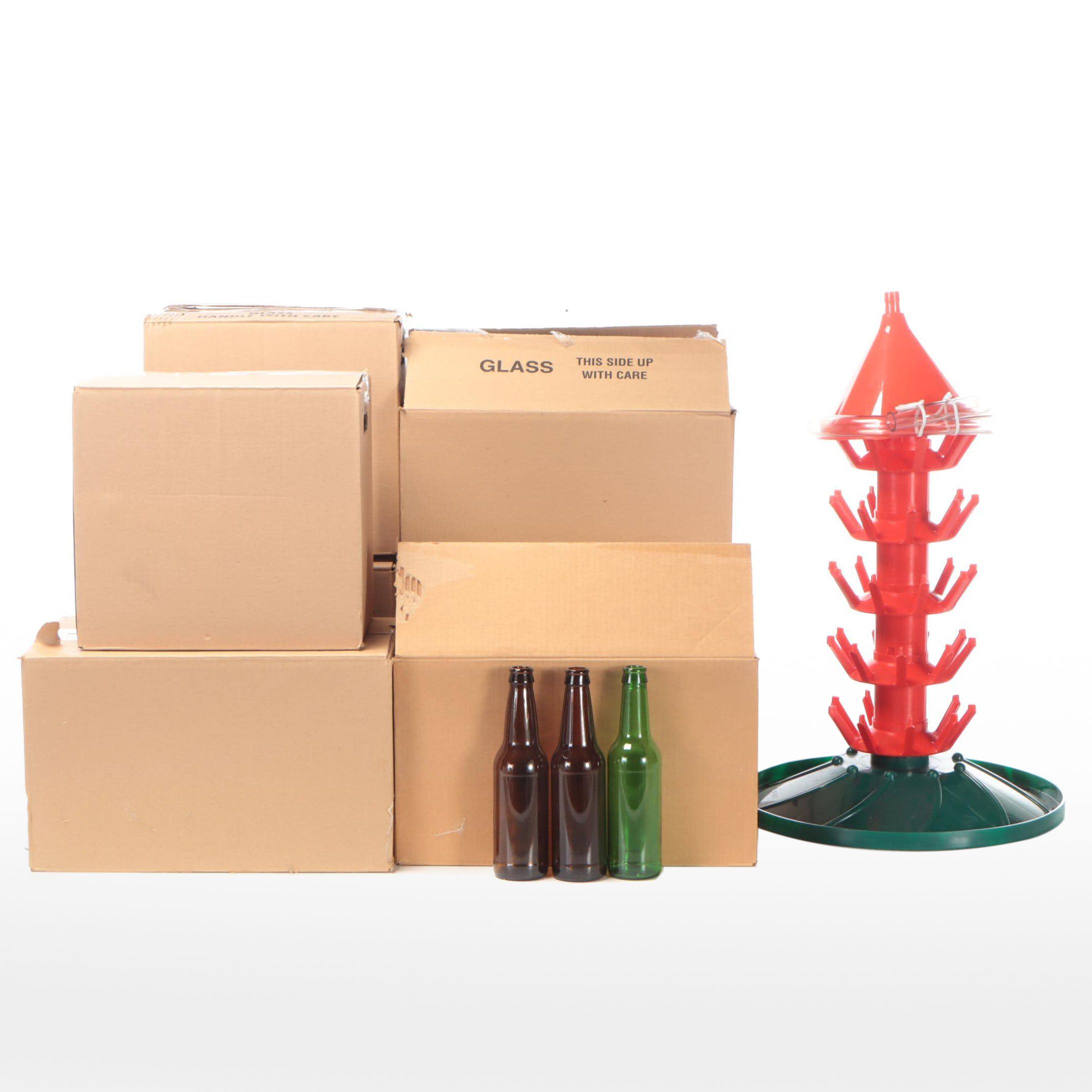 Bottle Drying Rack and Other Home Brewing Supplies