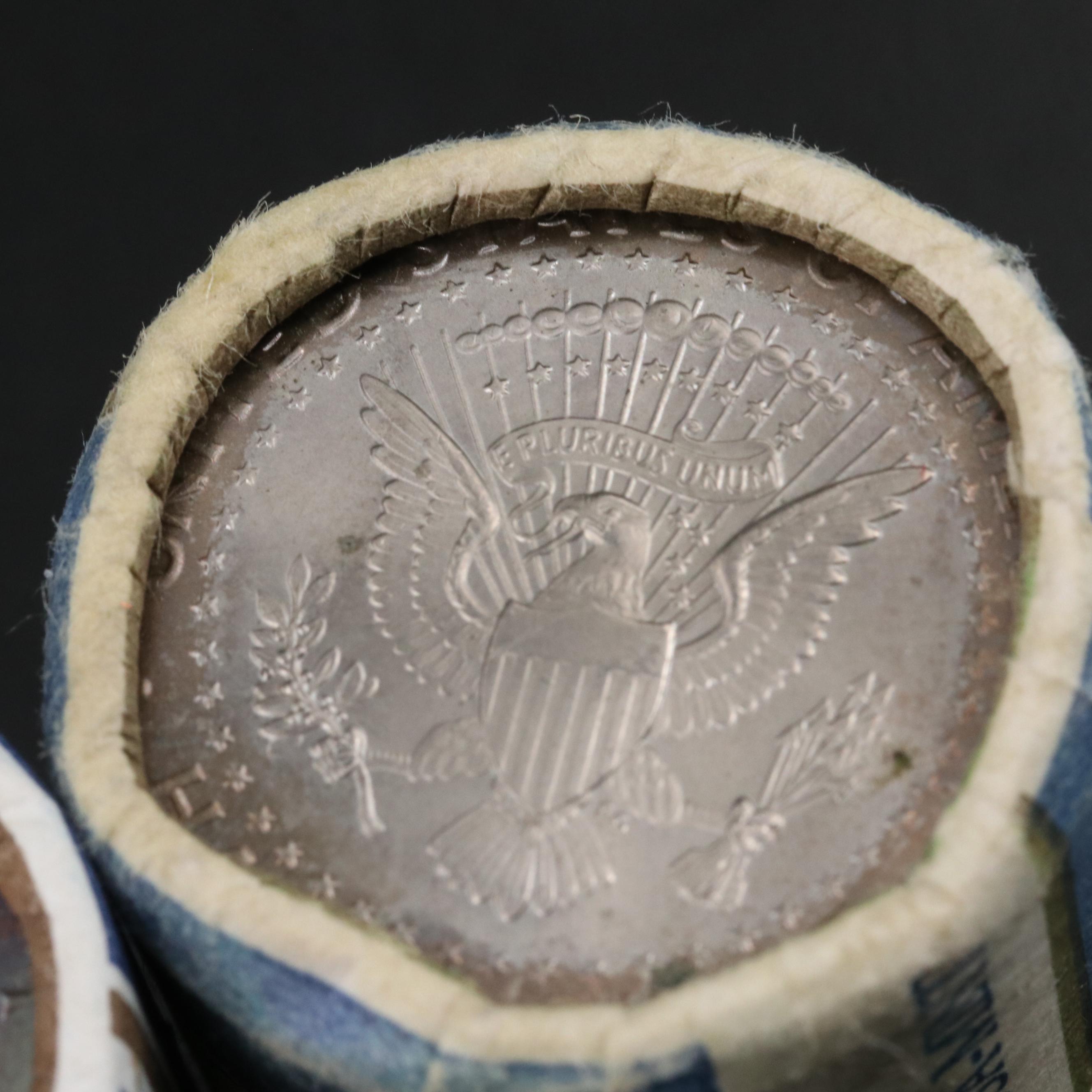 Group of Four BU Rolls of Kennedy Half Dollars