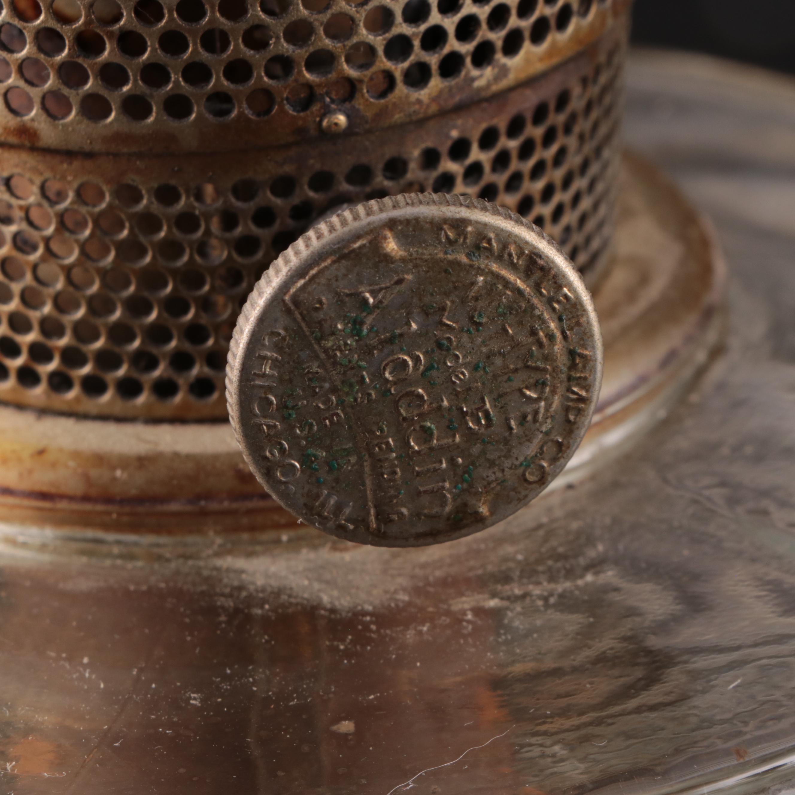 Mantle Lamp Co. Aladdin Oil Lamp with Other Pressed Glass Oil Lamp EBTH