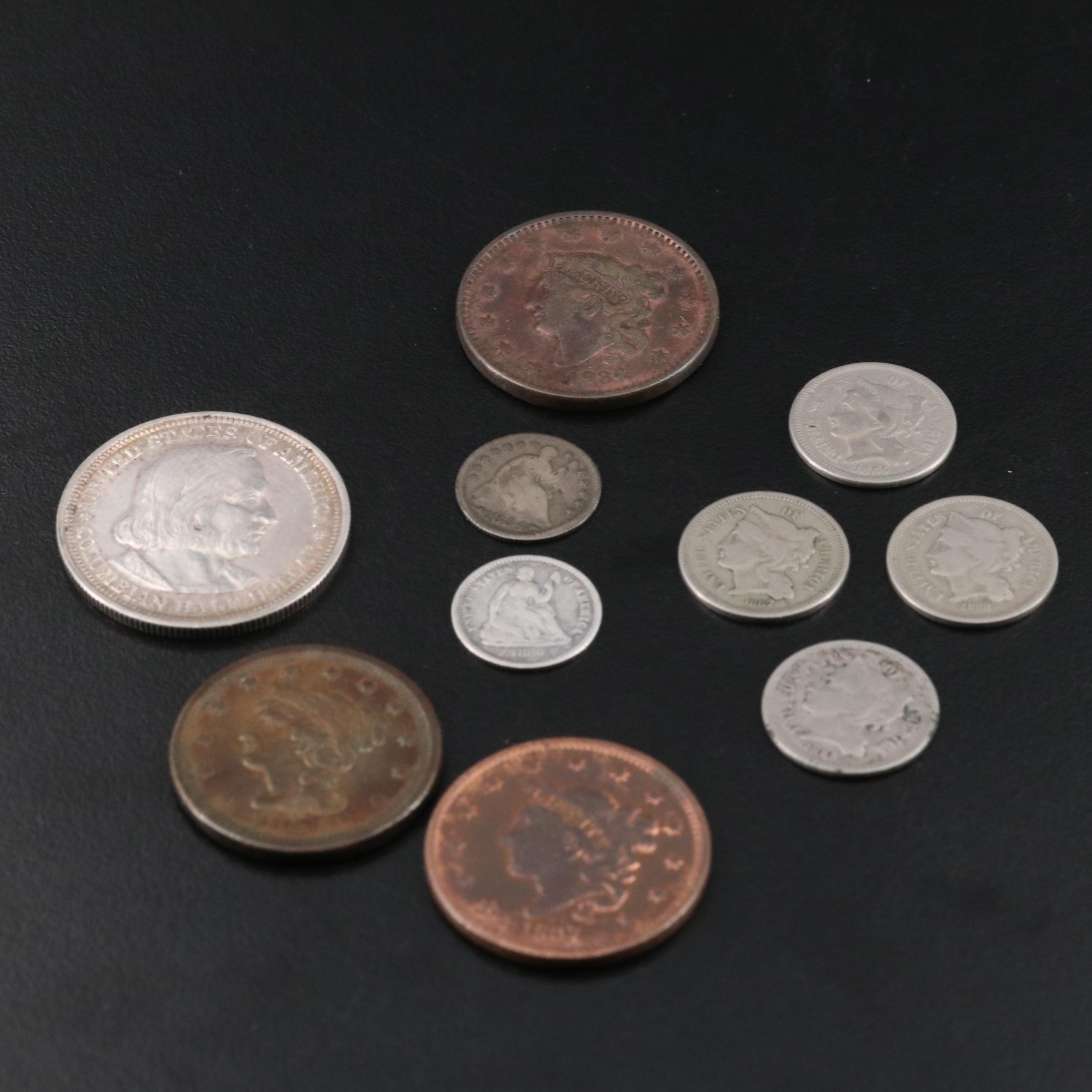 Collection of Ten United States Type Coins