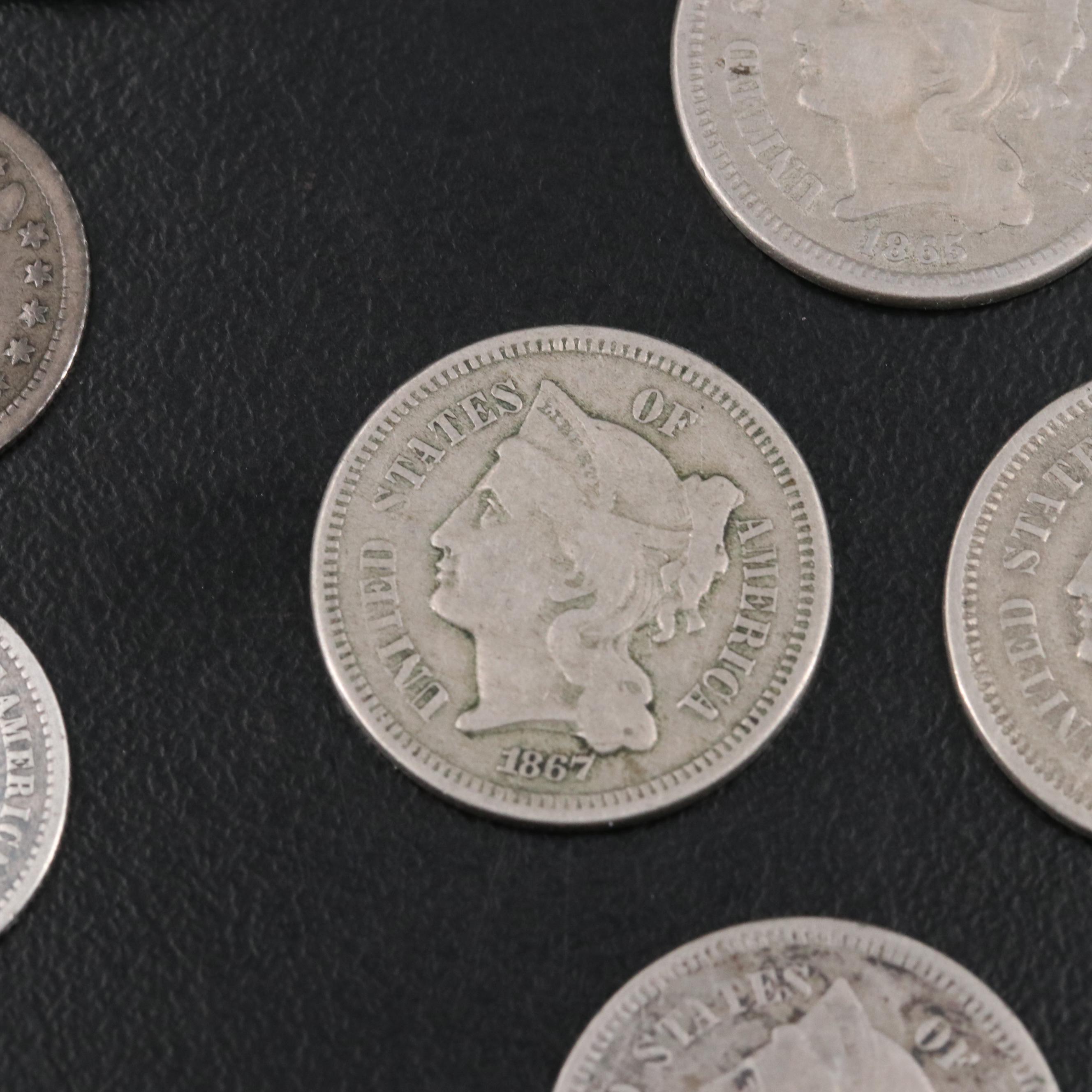 Collection of Ten United States Type Coins