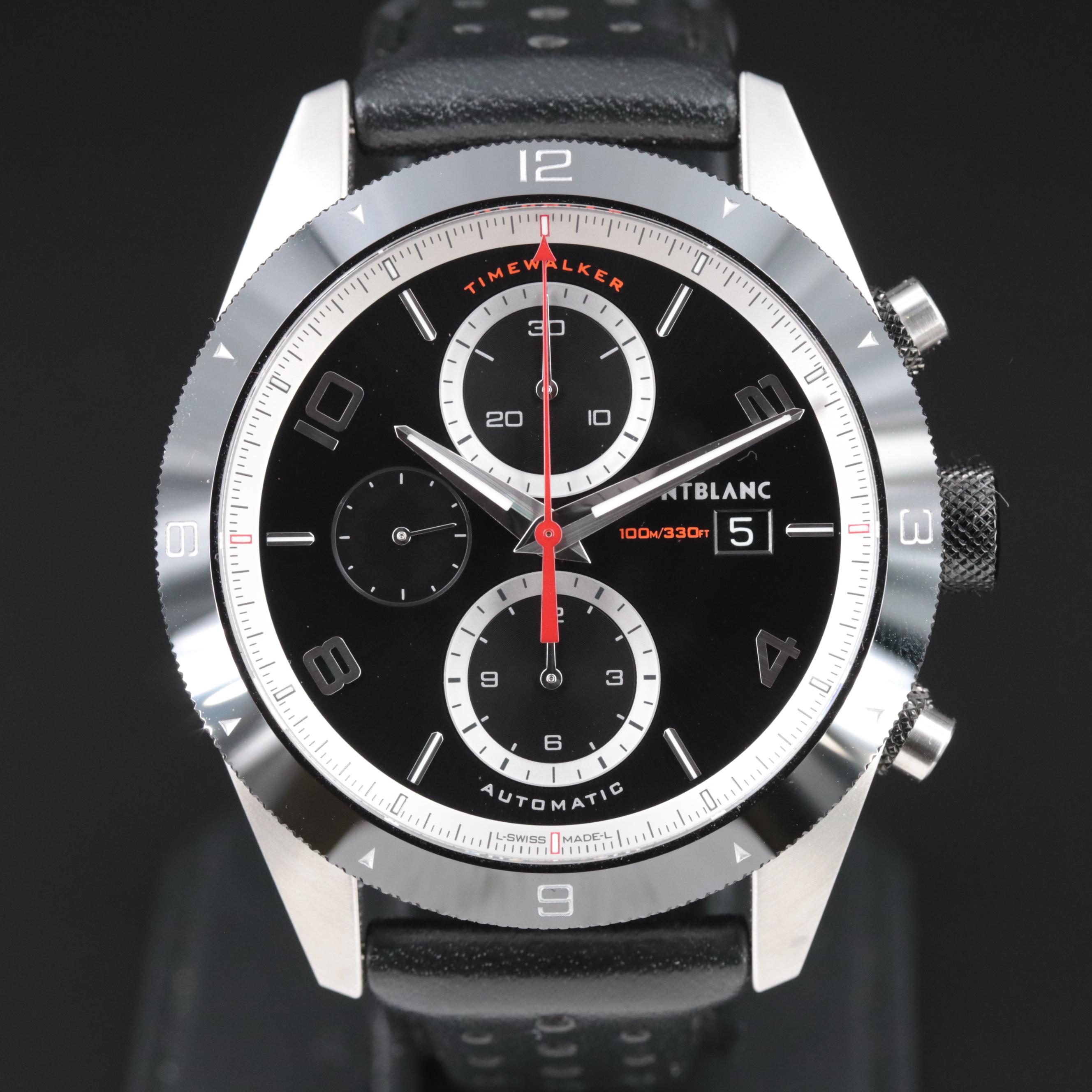 Montblanc Timewalker Chronograph 43mm Steel, Ceramic Black Automatic Watch