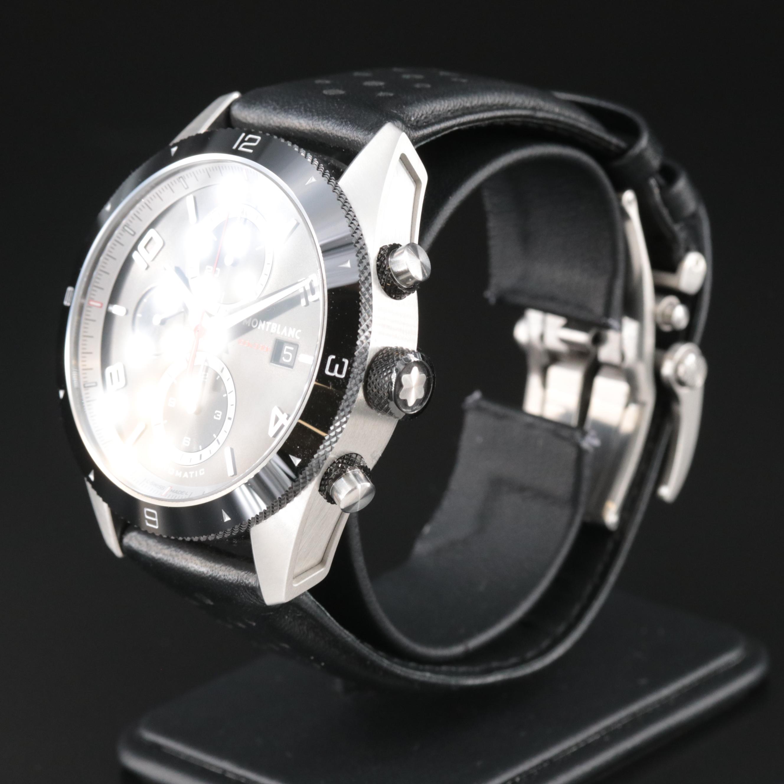 Montblanc Timewalker Chronograph 43mm Steel, Ceramic Black Automatic Watch