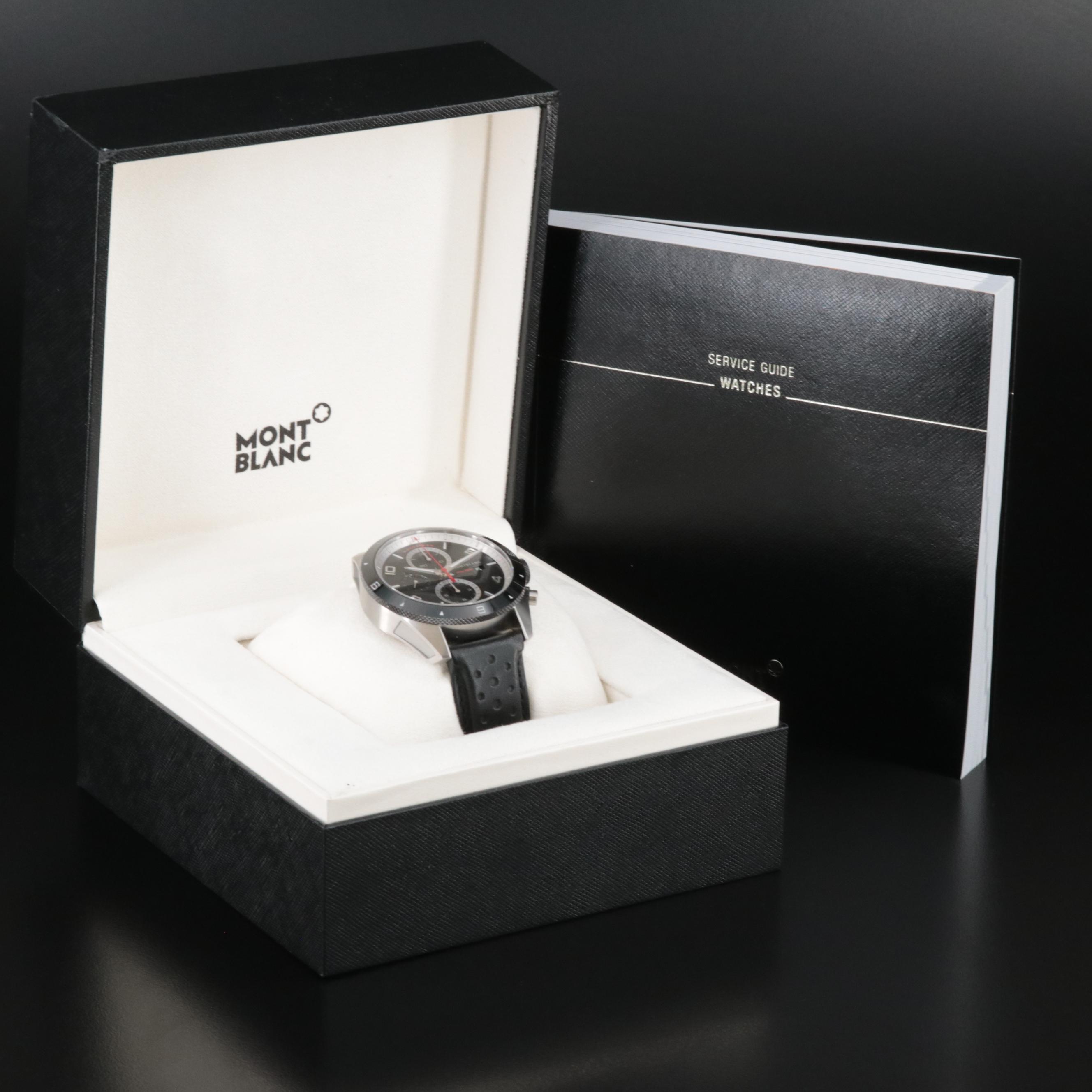 Montblanc Timewalker Chronograph 43mm Steel, Ceramic Black Automatic Watch