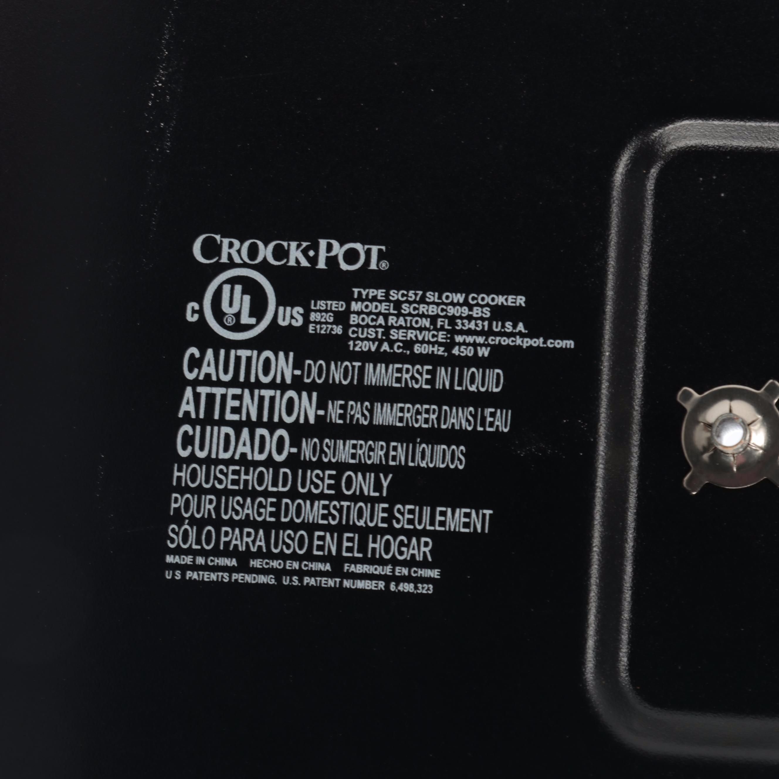 Proctor Silex Roaster Oven and Crock Pot Triple Slow Cooker