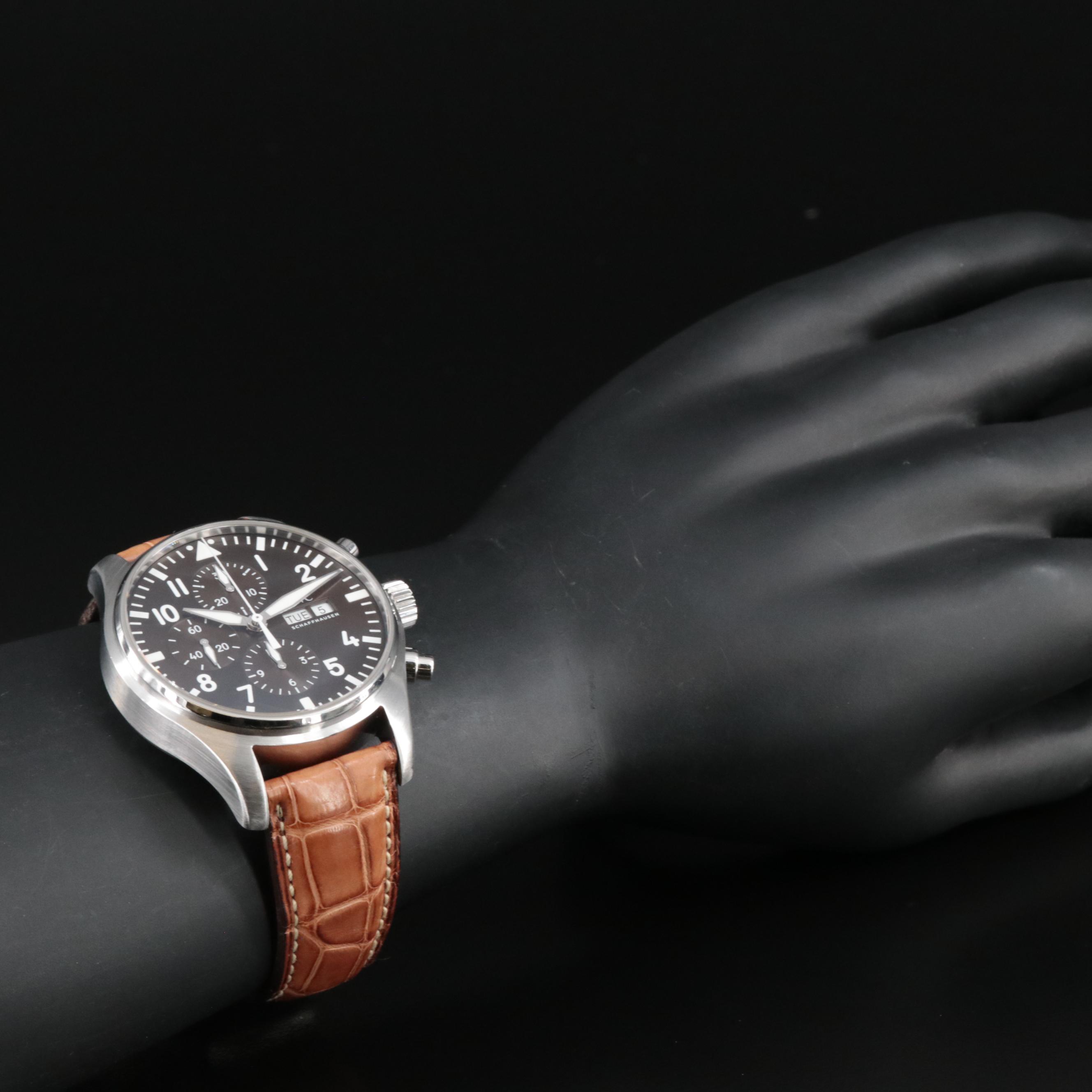 IWC Pilot Antoine de Saint Exupery Stainless Steel Chronograph Watch