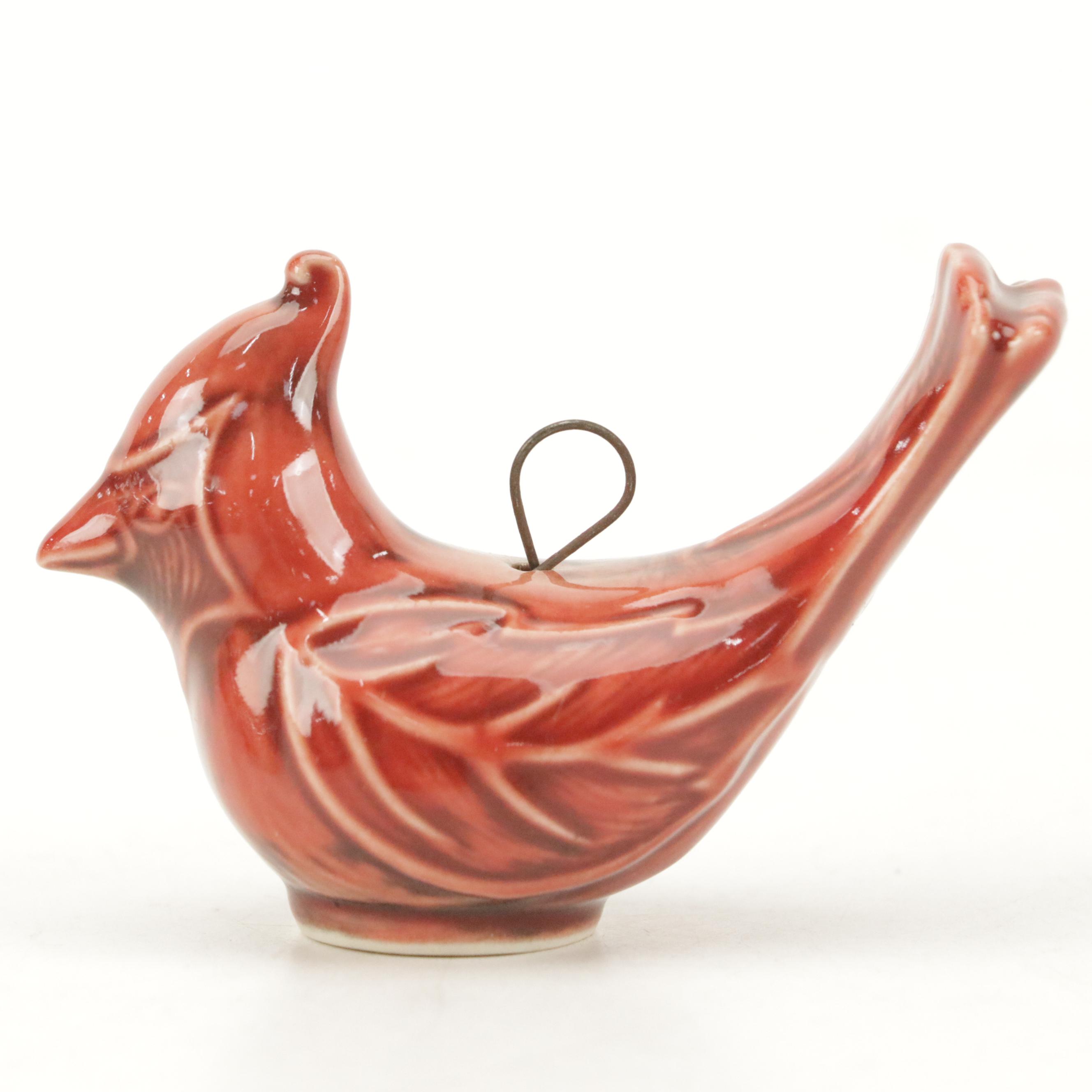 Rookwood Pottery "Cardinal" Ceramic Ornament, 2011
