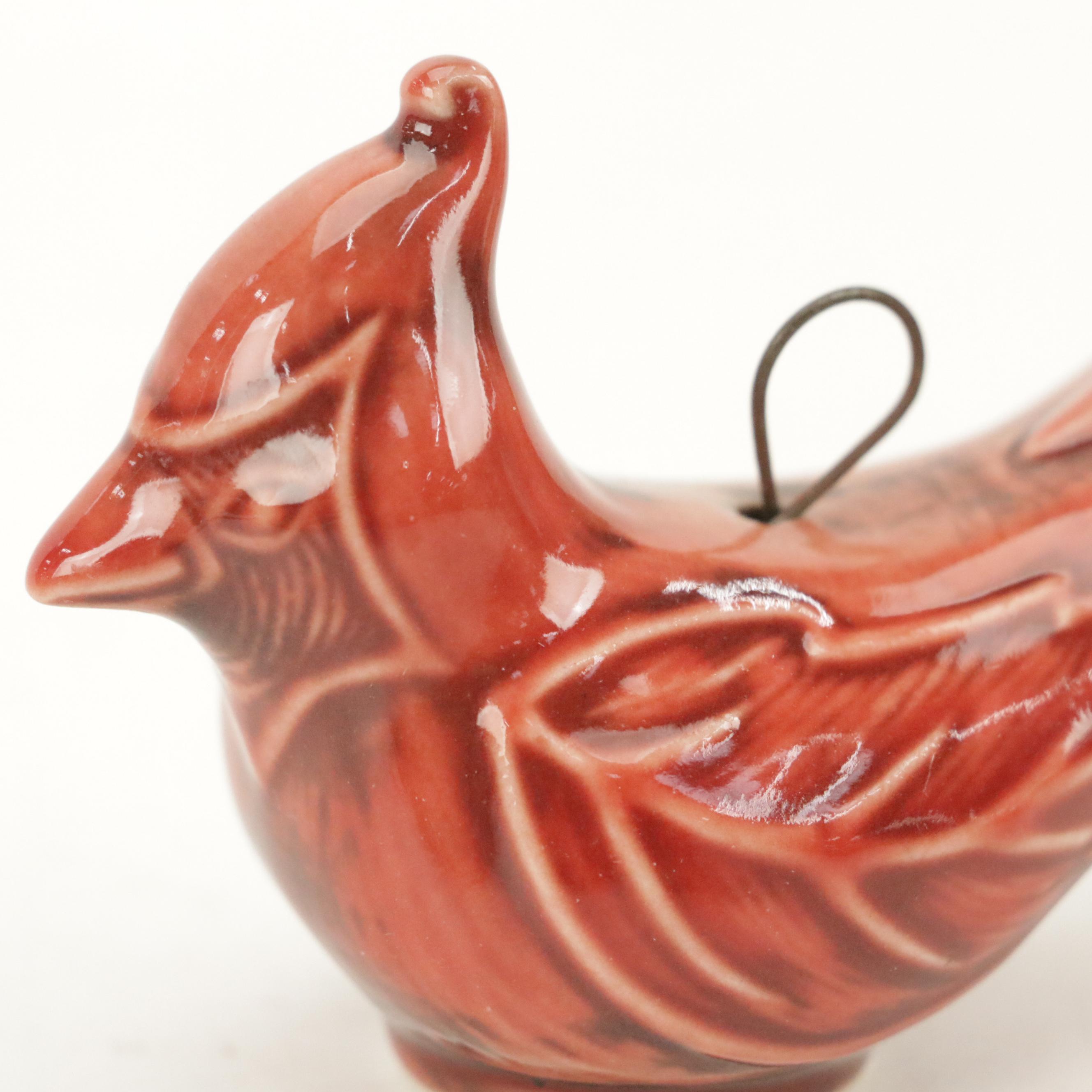 Rookwood Pottery "Cardinal" Ceramic Ornament, 2011