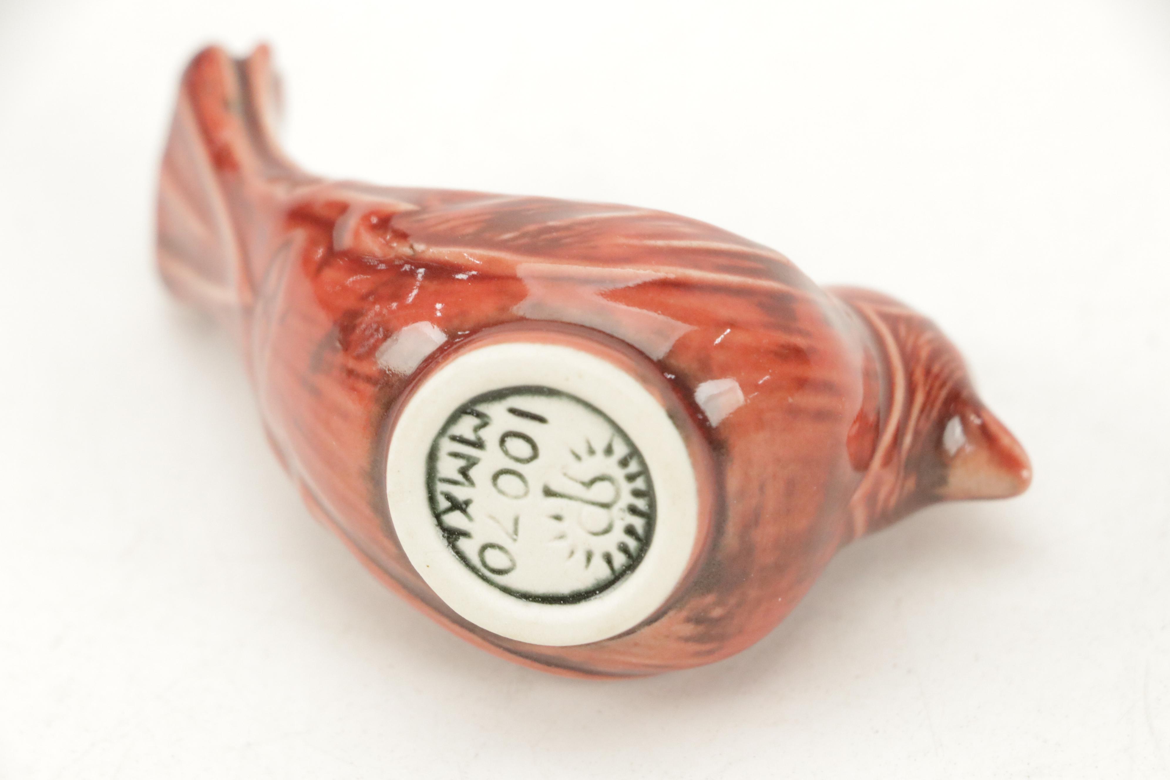 Rookwood Pottery "Cardinal" Ceramic Ornament, 2011