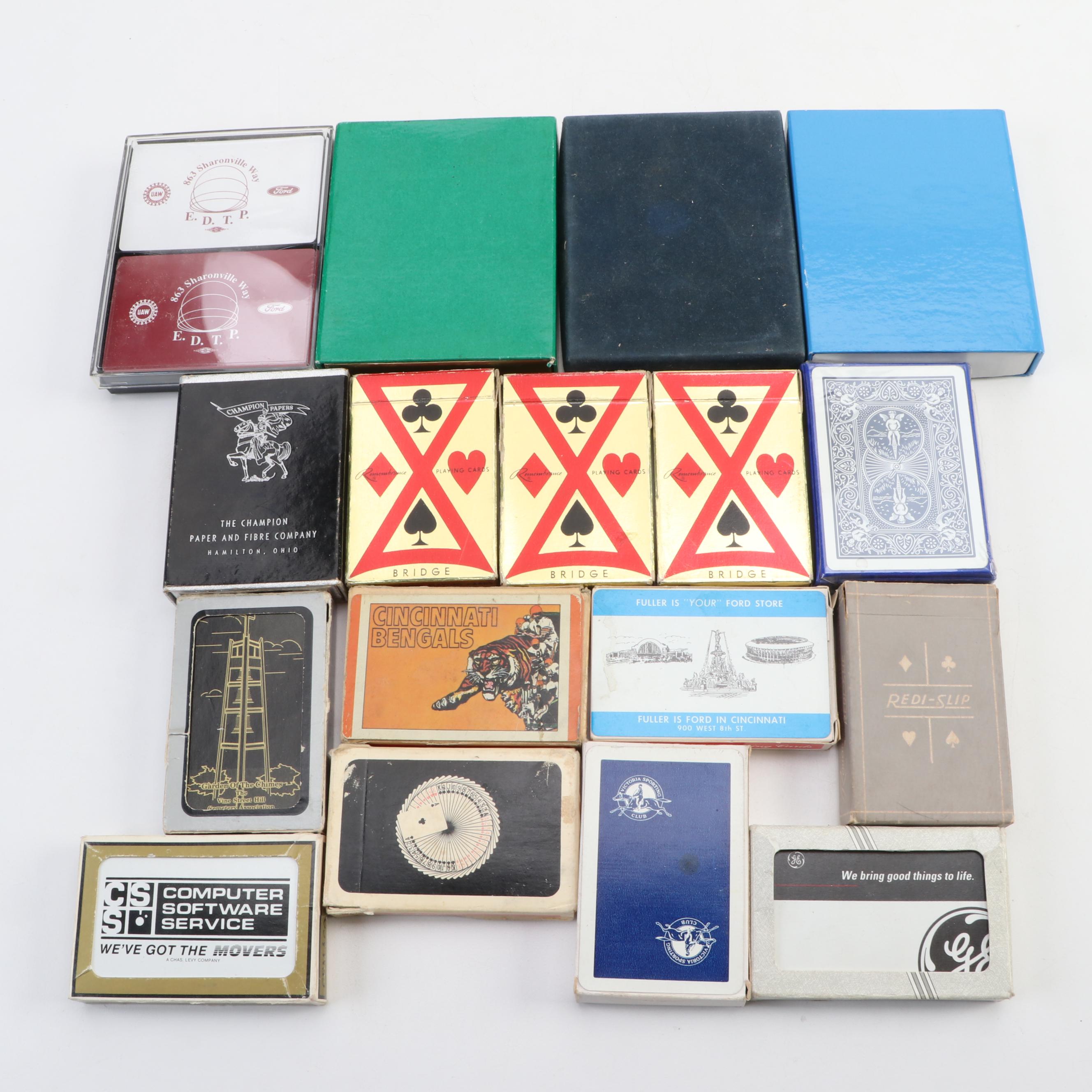 Champion Papers and Other Novelty Playing Card Decks