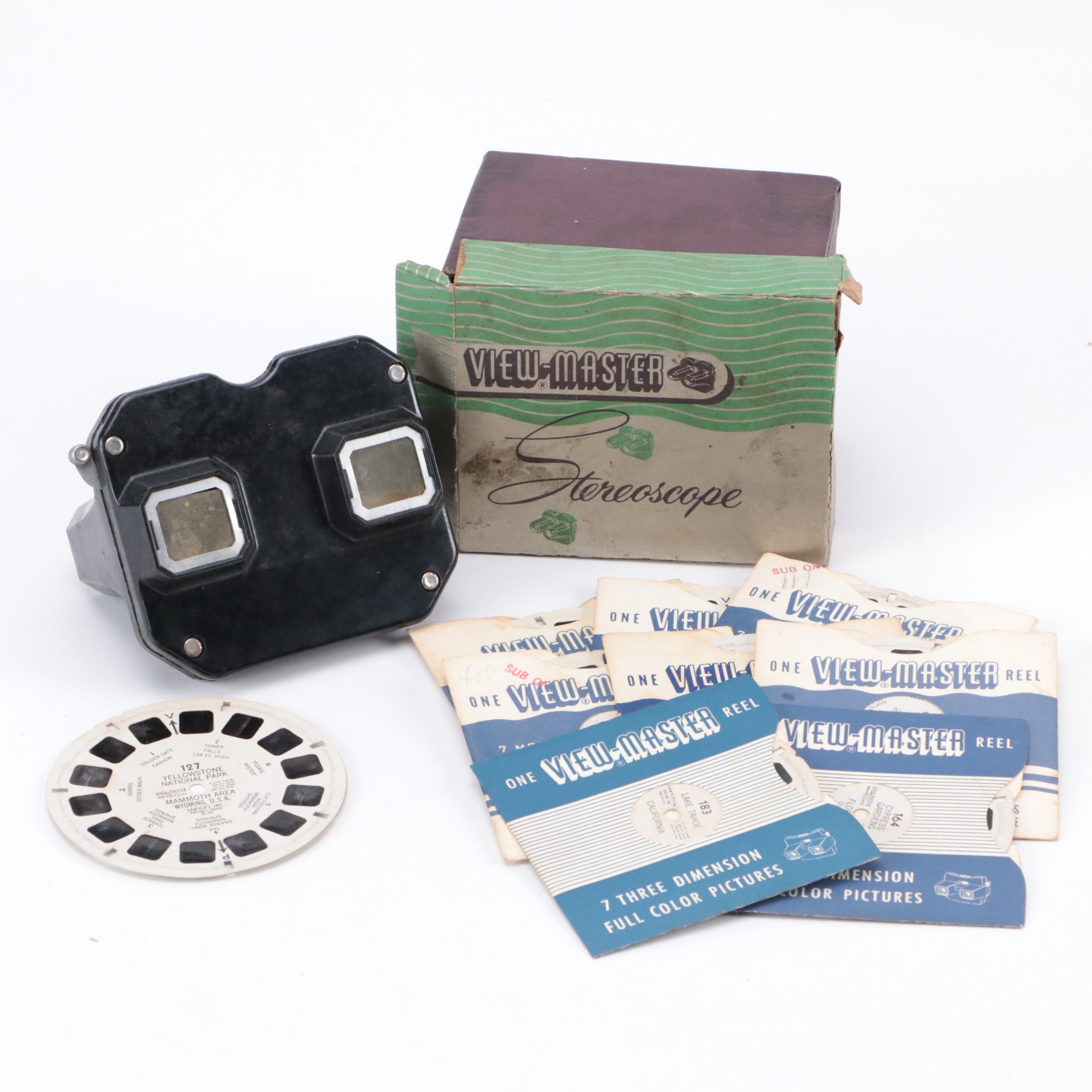 View-Master Stereoscope and Slide Wheels