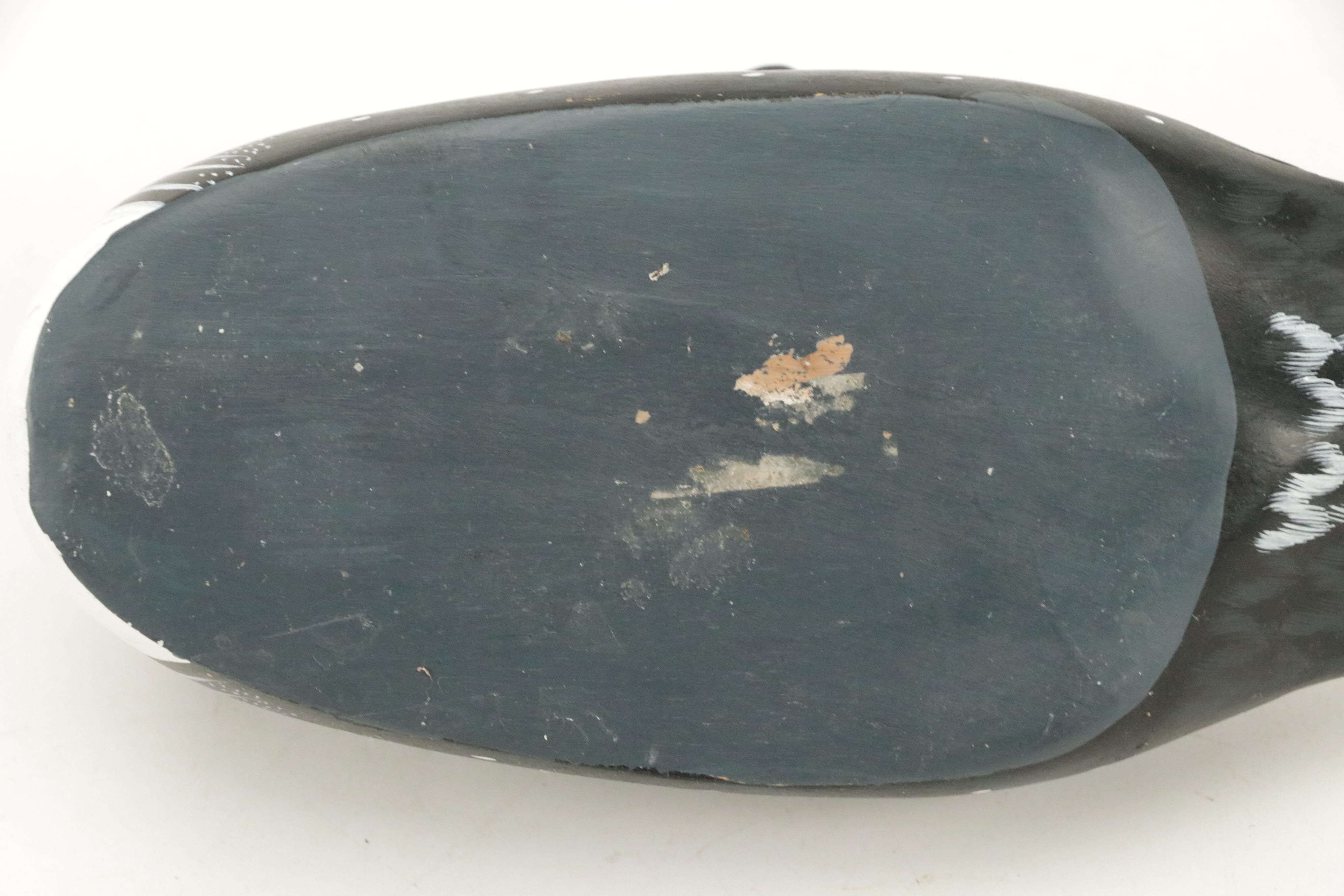 Signed Renee Wickman "Common Loon" Figurine with Other Carved Duck Figurines