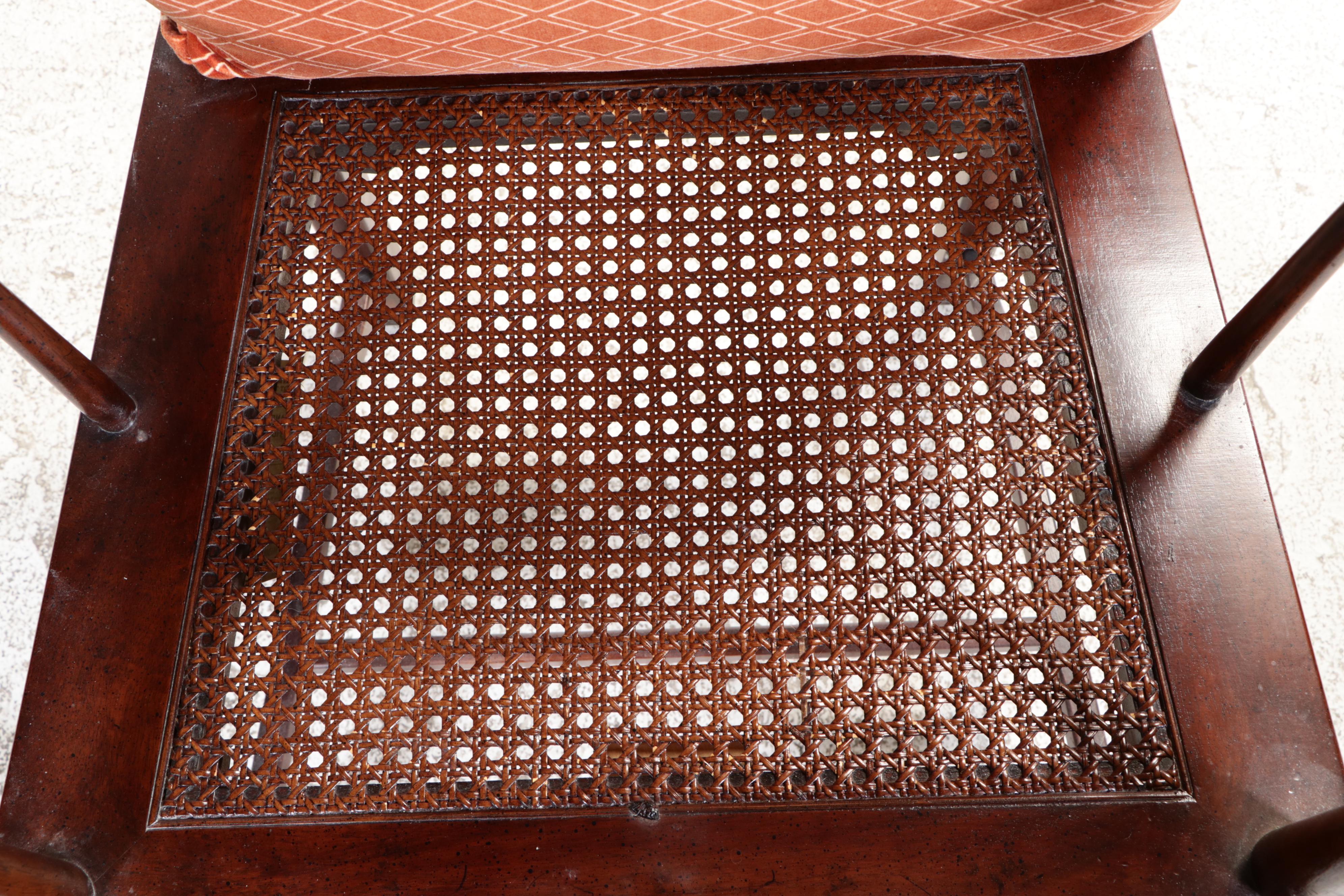 Seven-Piece Henredon Chinese Style Walnut Dining Set