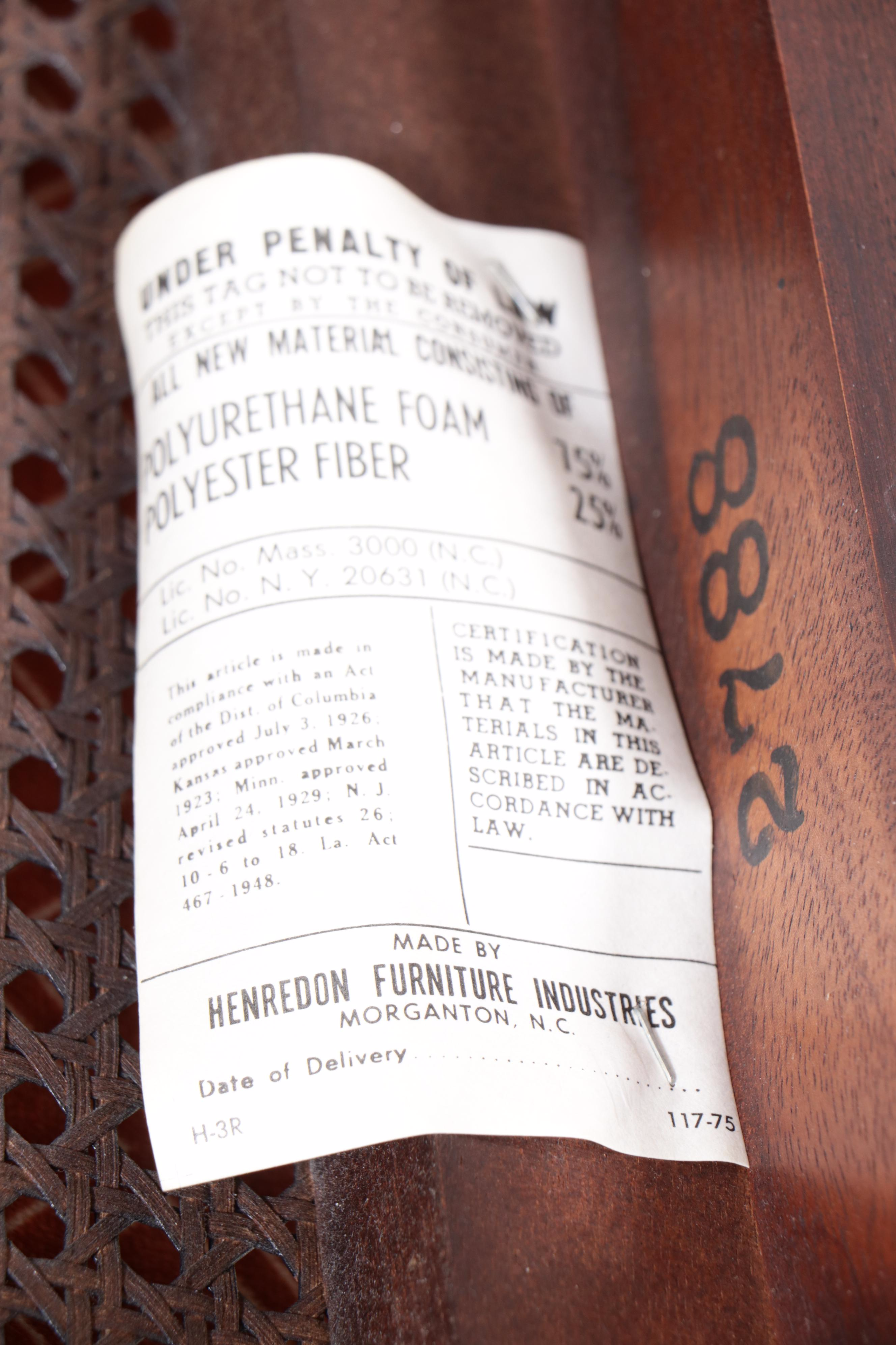 Seven-Piece Henredon Chinese Style Walnut Dining Set