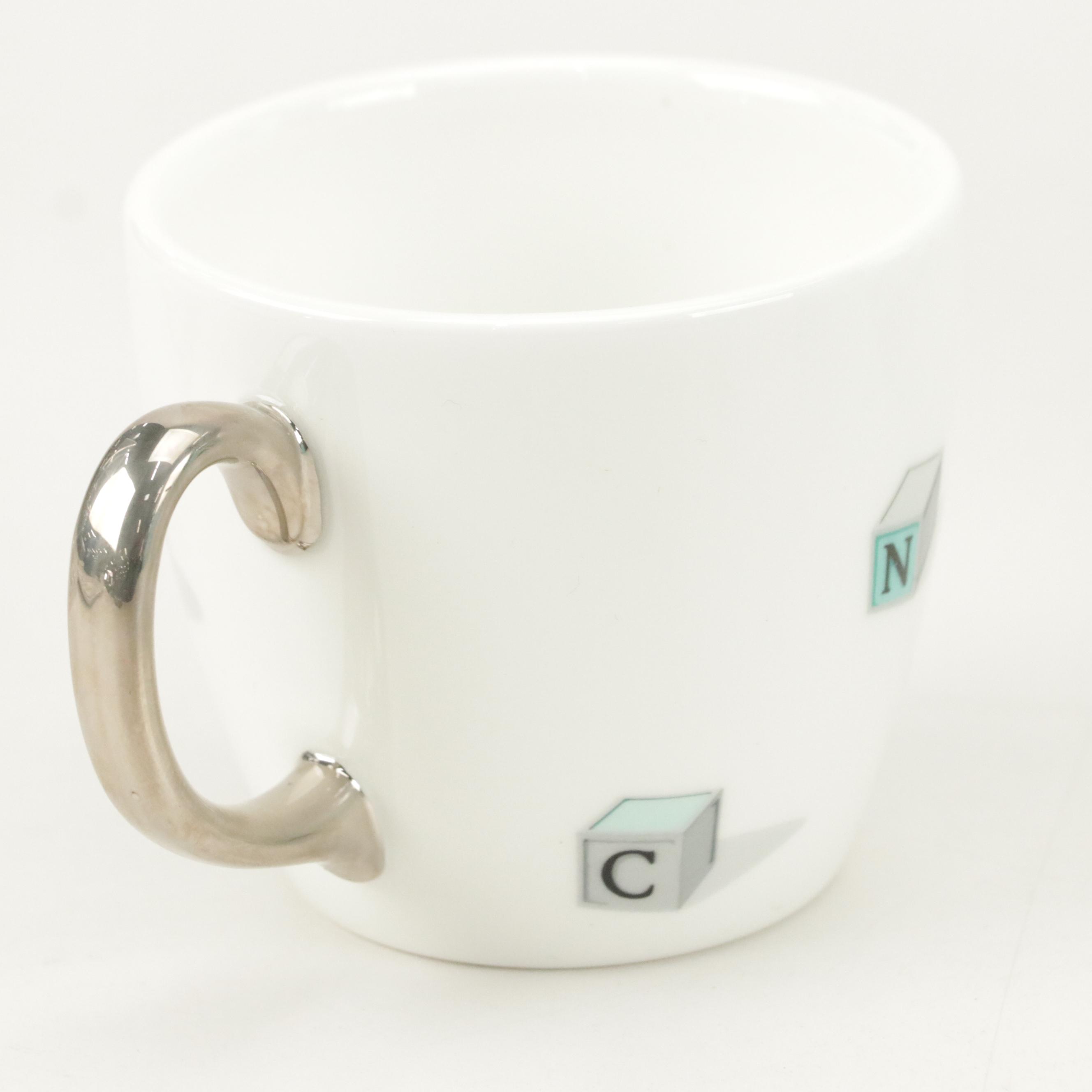 Tiffany & Co. "Bear and Block" Three-Piece Bone China Child's Dinnerware Set