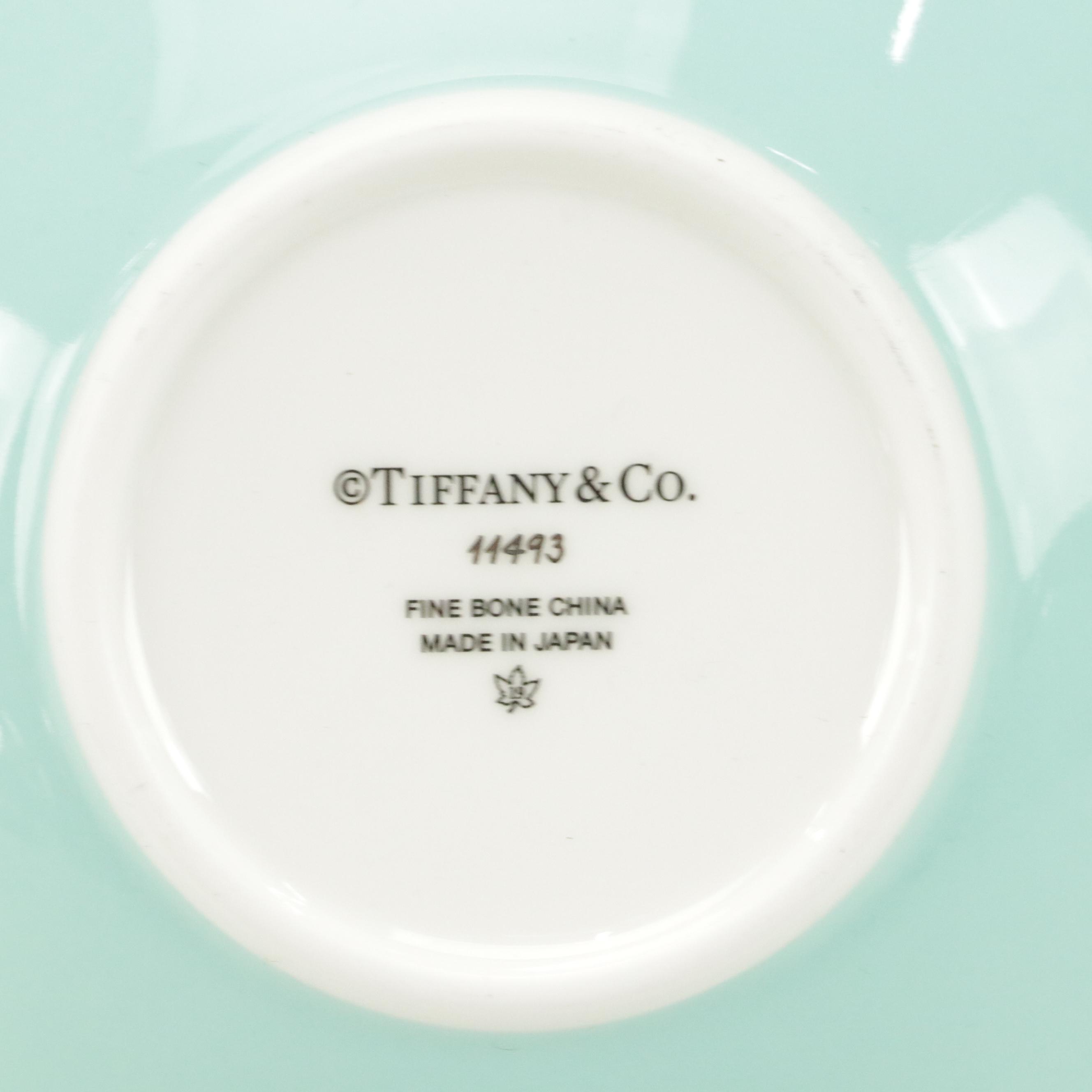 Tiffany & Co. "Bear and Block" Three-Piece Bone China Child's Dinnerware Set