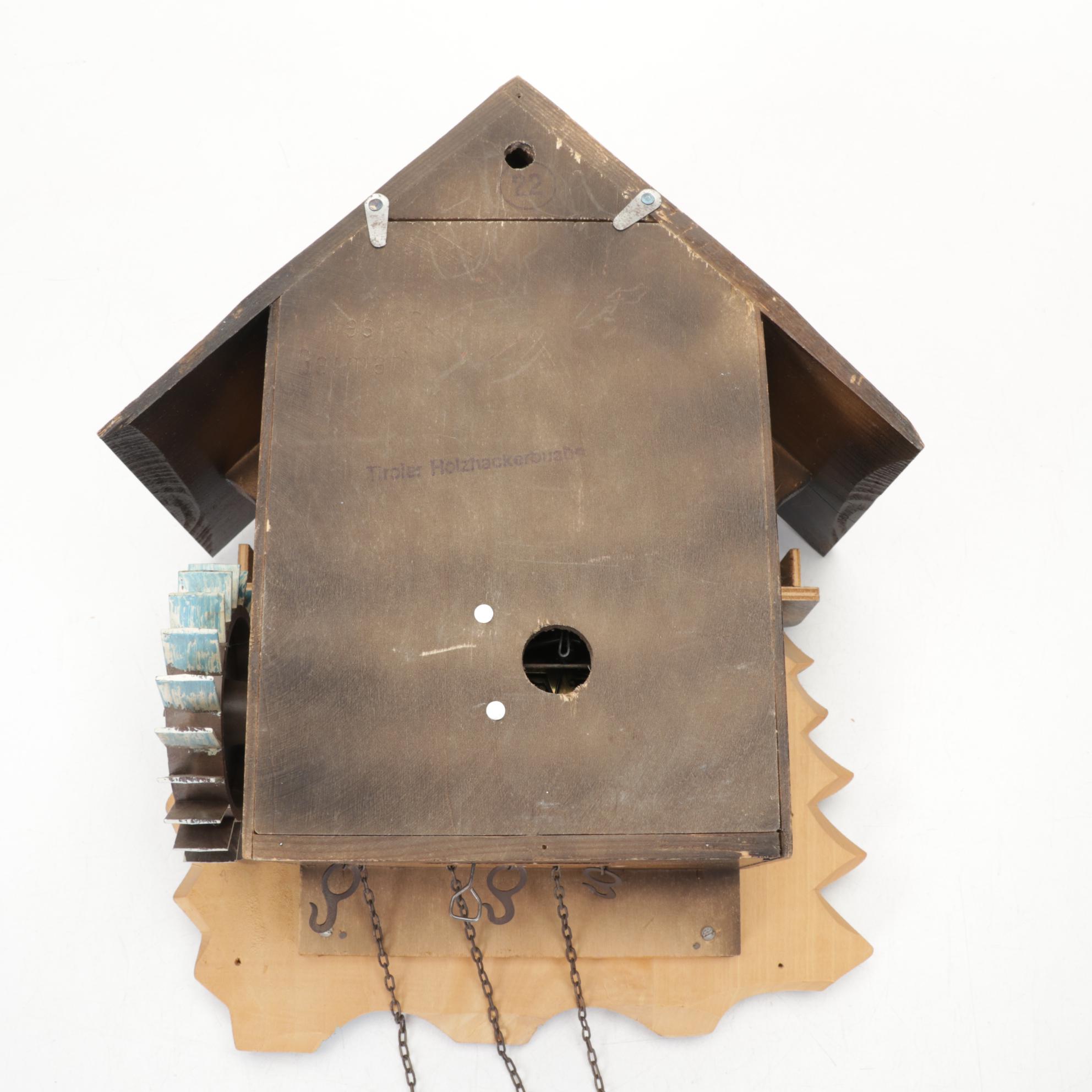 West German E. Schmeckenbecher Black Forest Chalet Cuckoo Clock