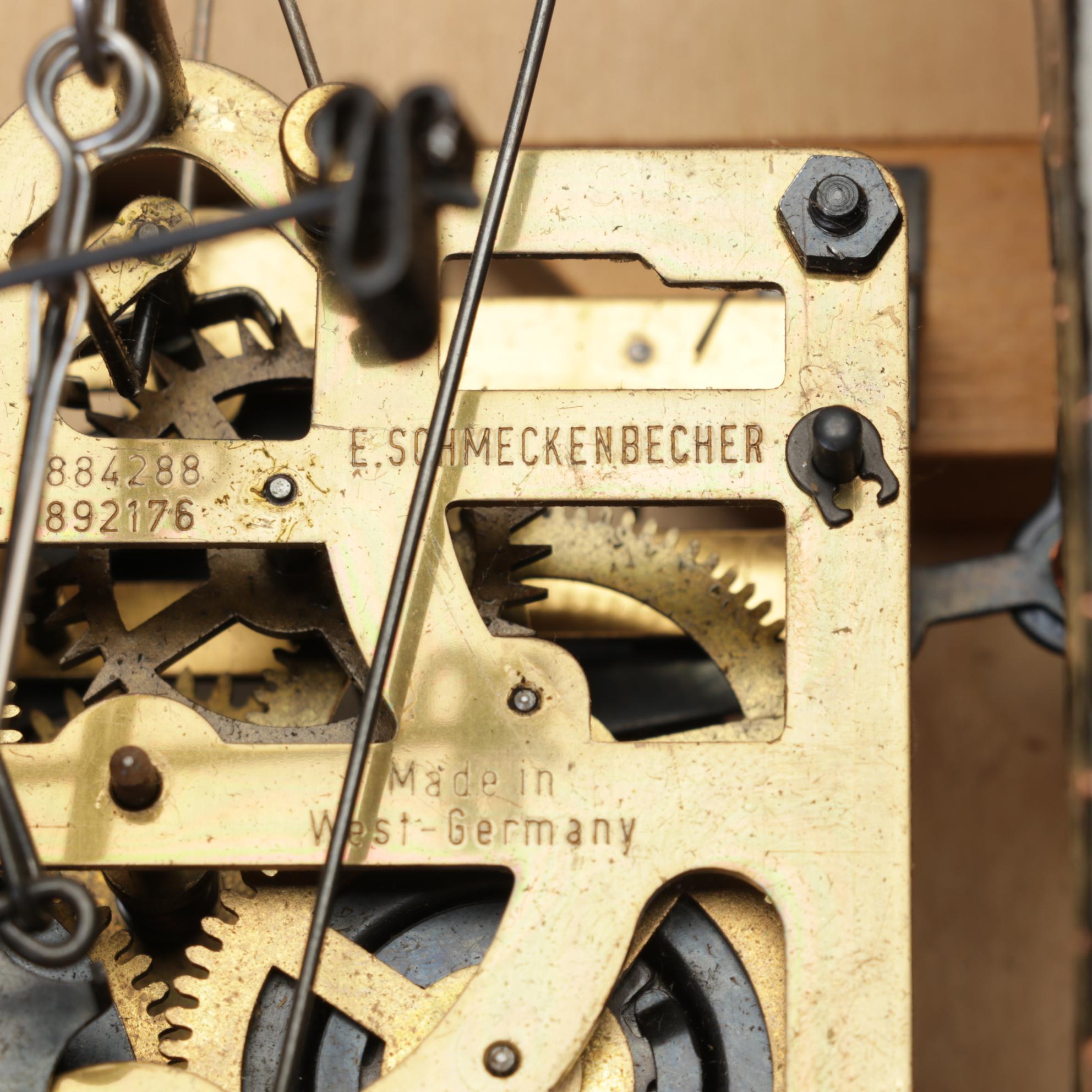 West German E. Schmeckenbecher Black Forest Chalet Cuckoo Clock