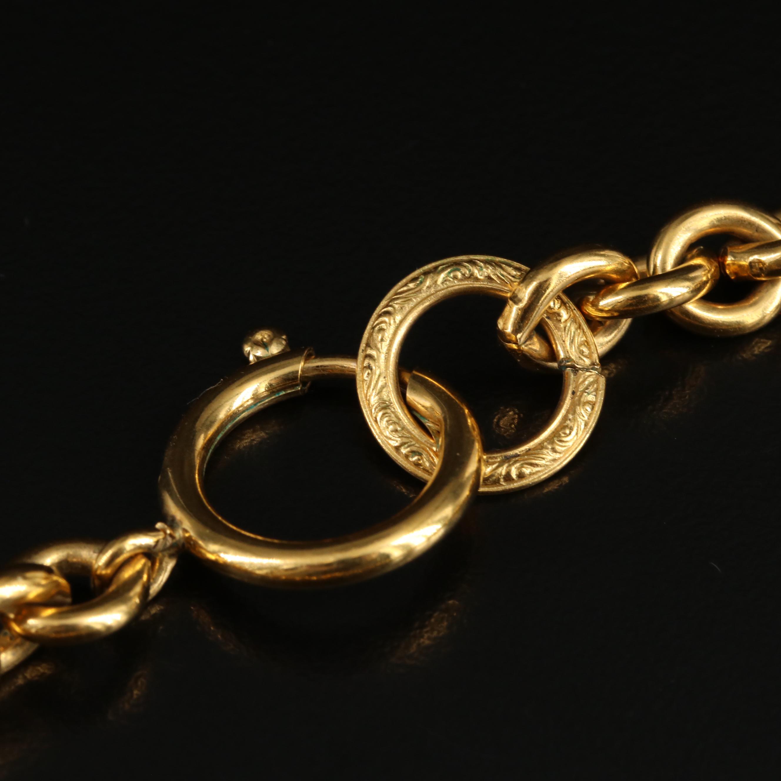 Chanel Logo Pendant Necklace