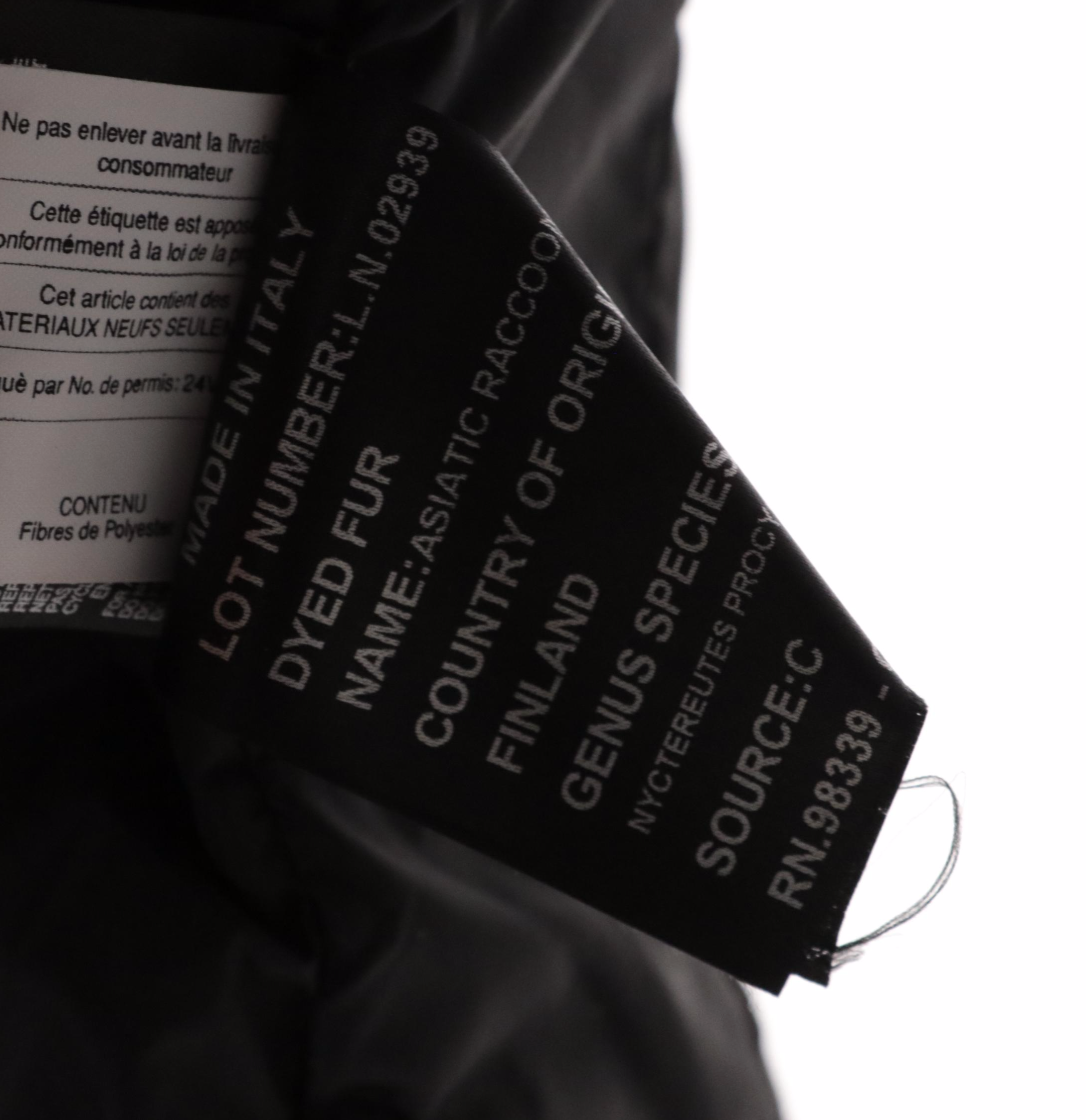 Prada Sport Nylon Blend Zip Jacket with Finn Raccoon Fur and Corduroy Trim