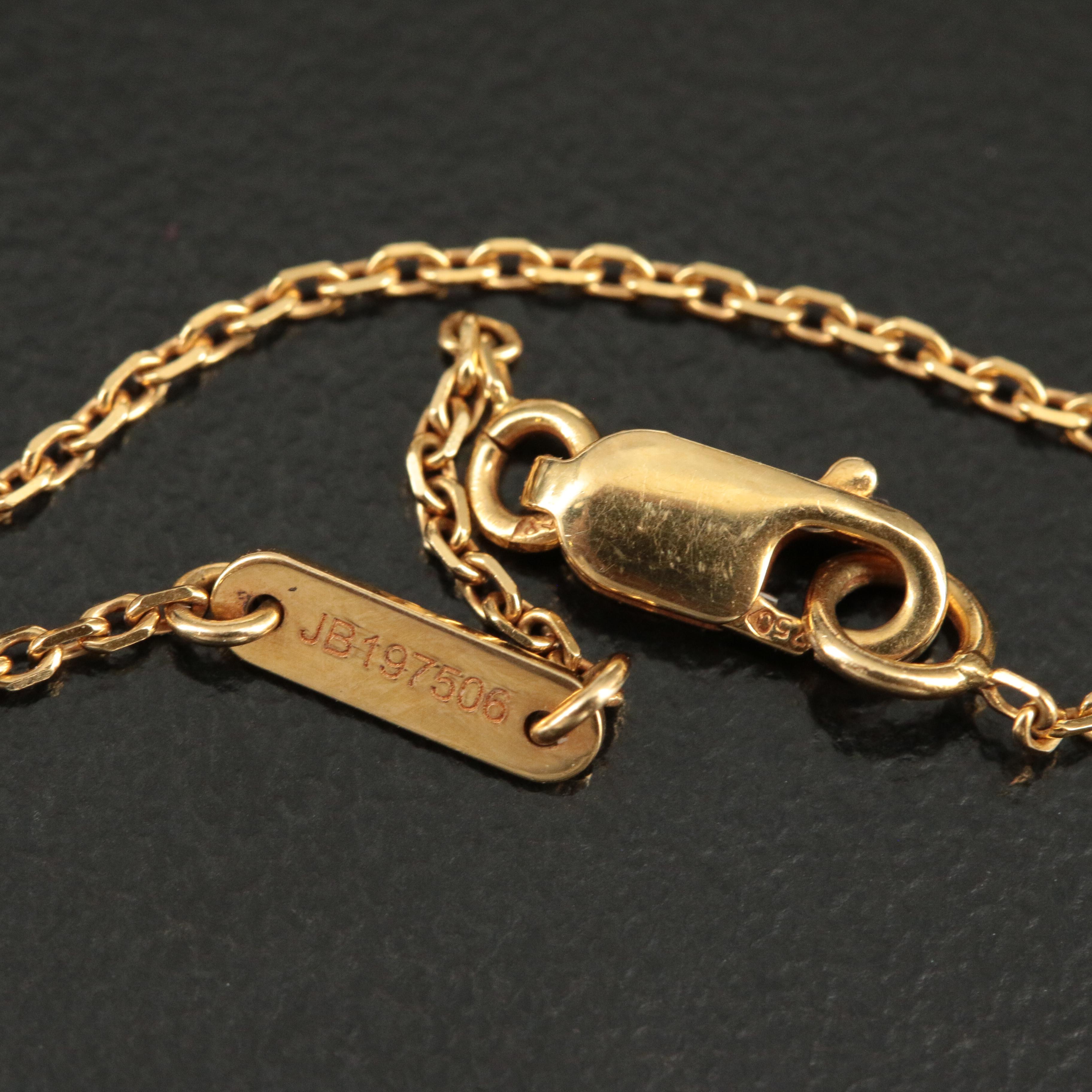 Van Cleef & Arpels "Sweet Alhambra" 18K Mother of Pearl Butterfly Necklace